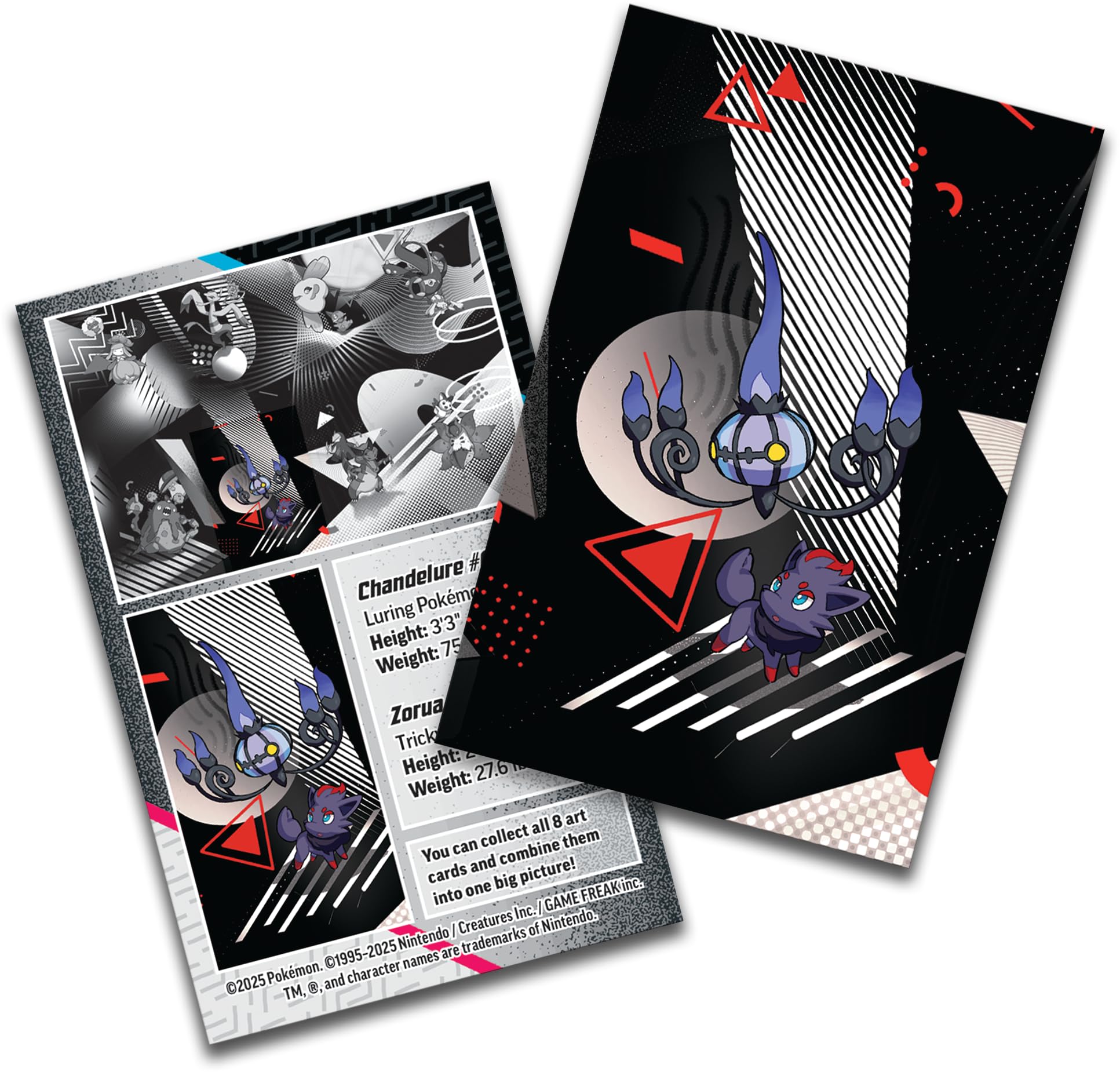 Pokémon TCG: Unova Mini Tin – Chandelure & Zorua with 2 Booster Packs & Sticker