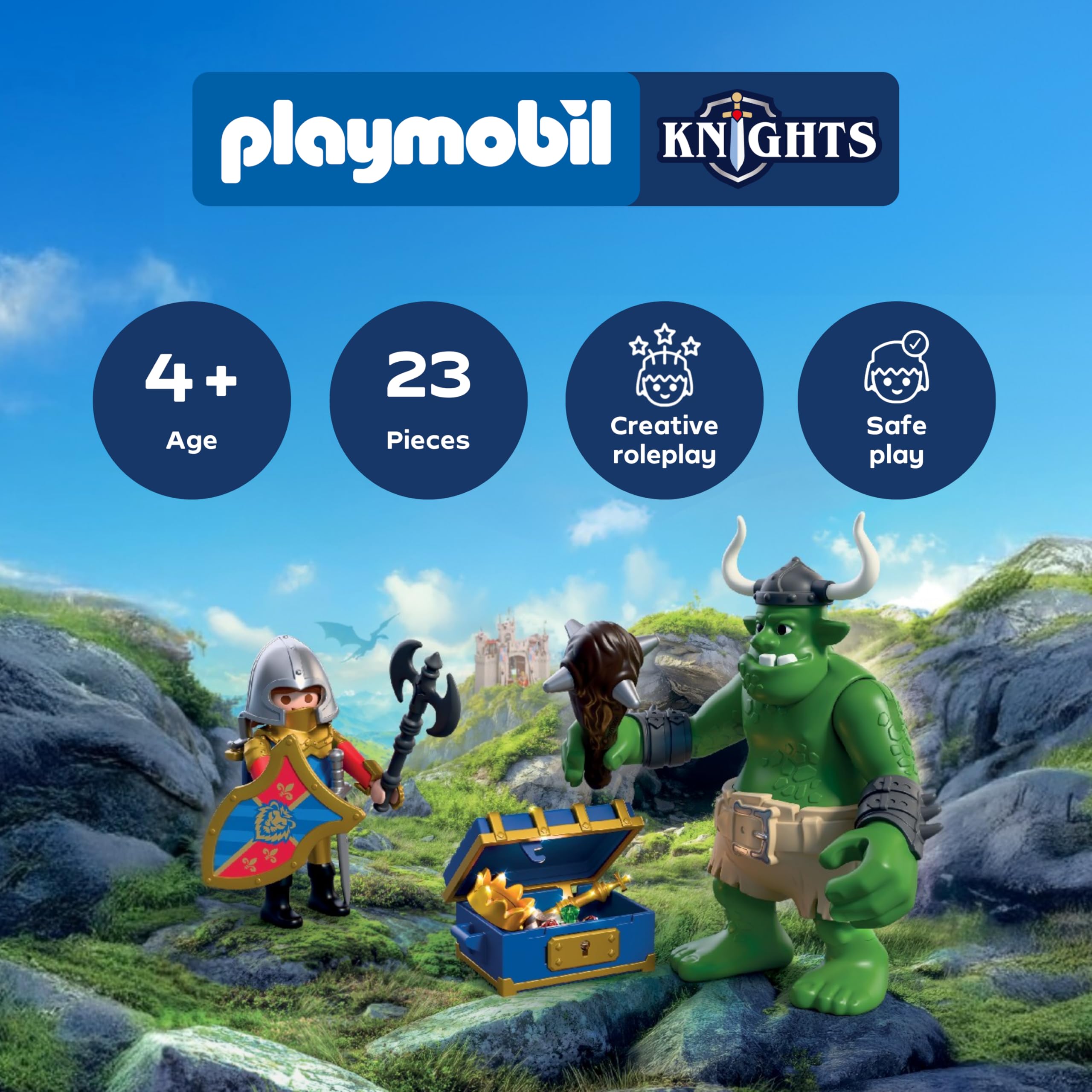 Playmobil Troll with Lion Knight Treasure | Figure Set | Model 72116 2