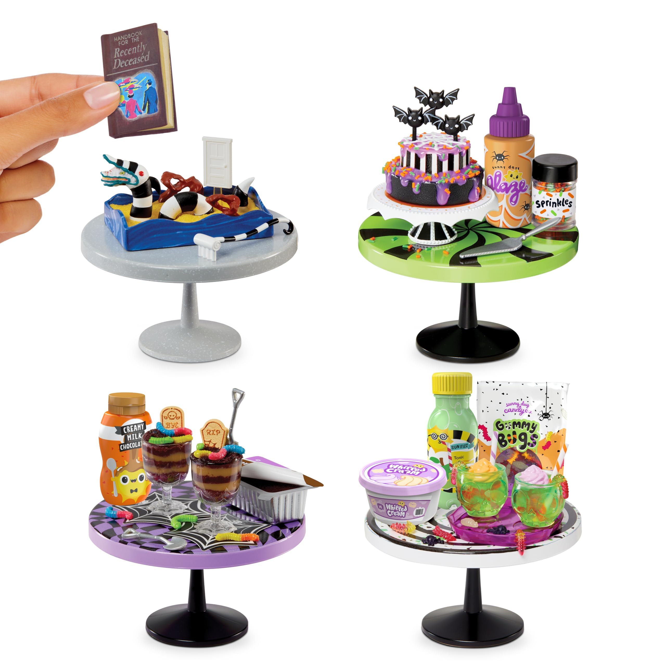 MGA's Miniverse Make It Mini Food Halloween Series 2 - Beetlejuice Beetlejuice Mini Diner Collectible, DIY Resin Play Set for Kids Ages 8+ 4