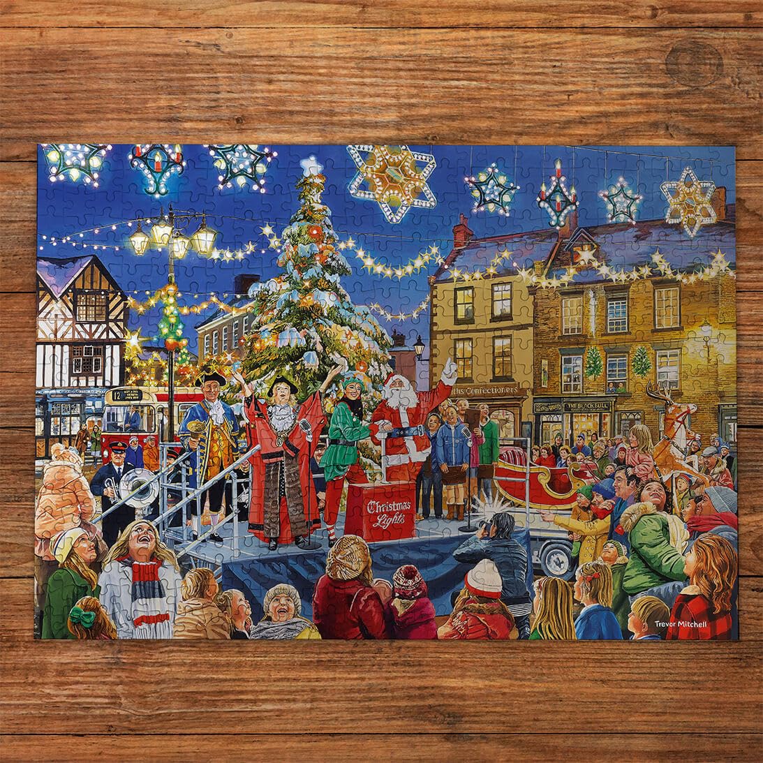 Gibsons Christmas Switch On Jigsaw Puzzle - 100 XXL Pieces | Extra Large Pieces | Incl. Poster