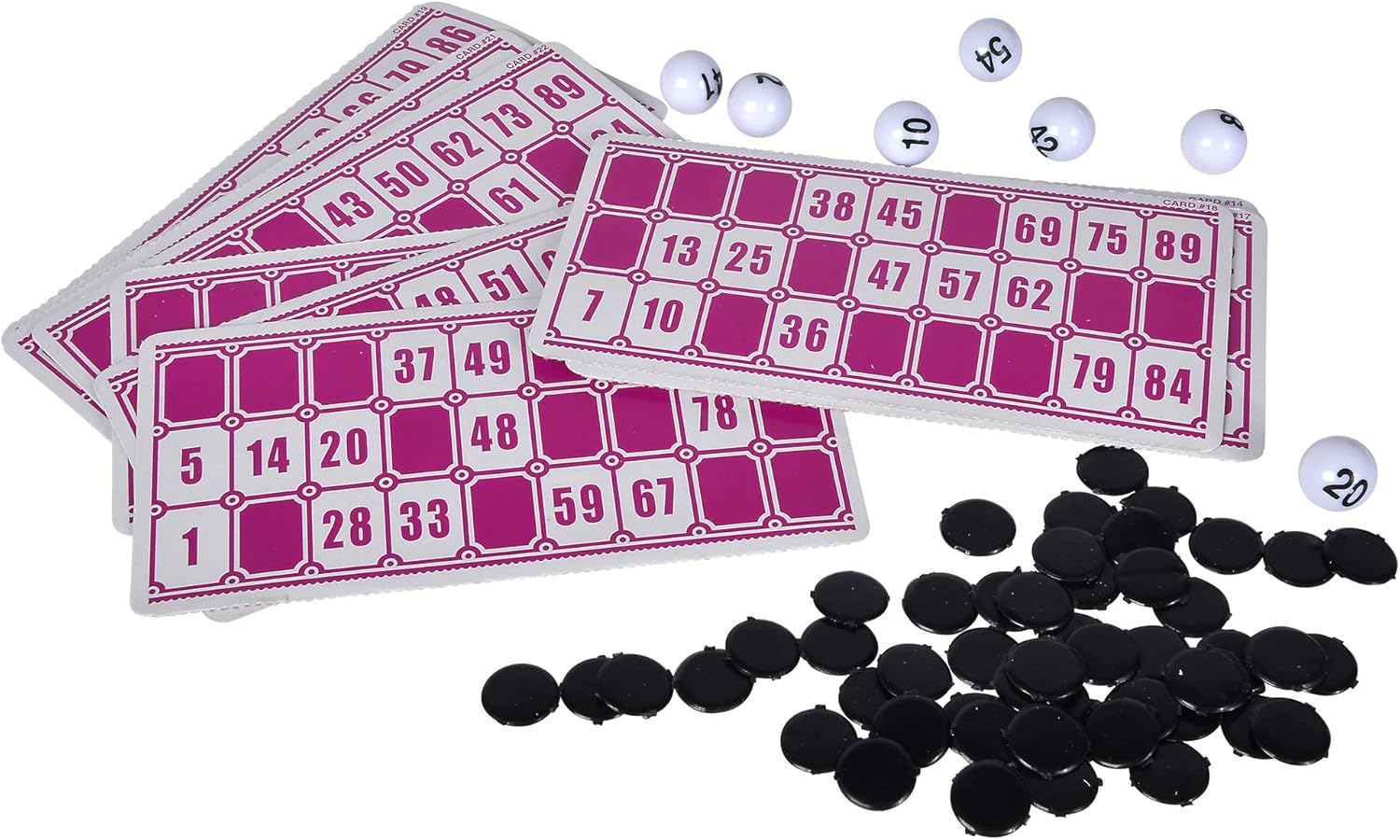 noris 606150493 Bingo Drum Set with 90 Balls, 12 Cards & Chips - Ocean Tides 6