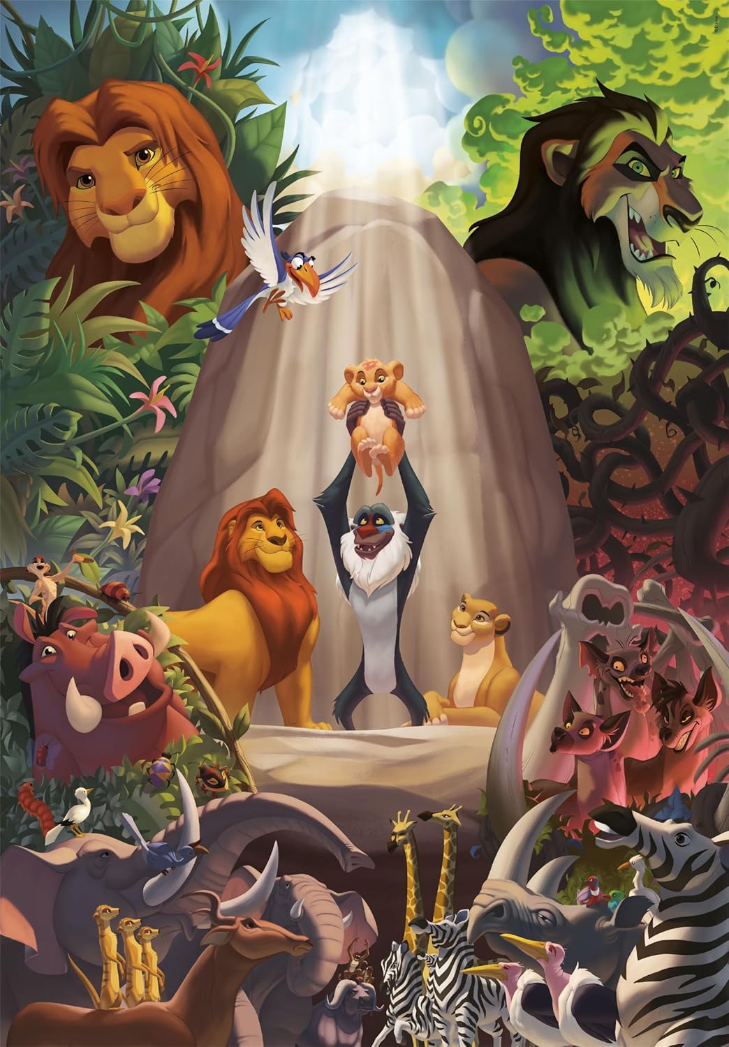 Clementoni 39902 Jigsaw Puzzle - 1000 Pieces, Lion King Disney Theme, Compact Box 5