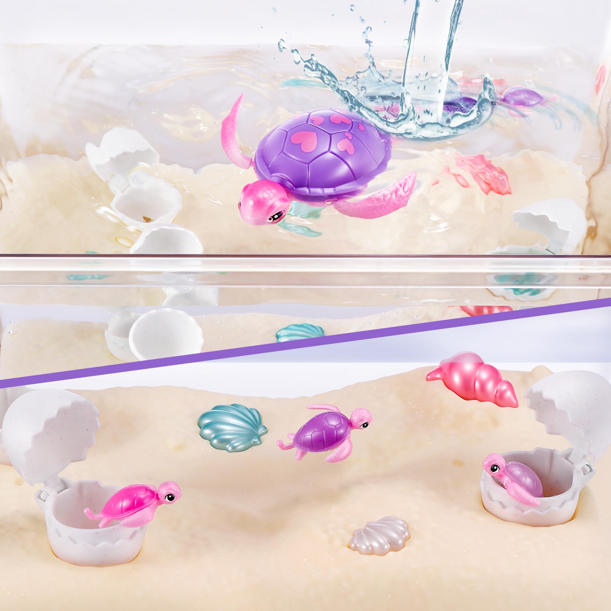 Pets Alive Mama Turtle Surprise by ZURU - Robot Pet Turtle with Swimming & Walking Action, 3+ Years 3