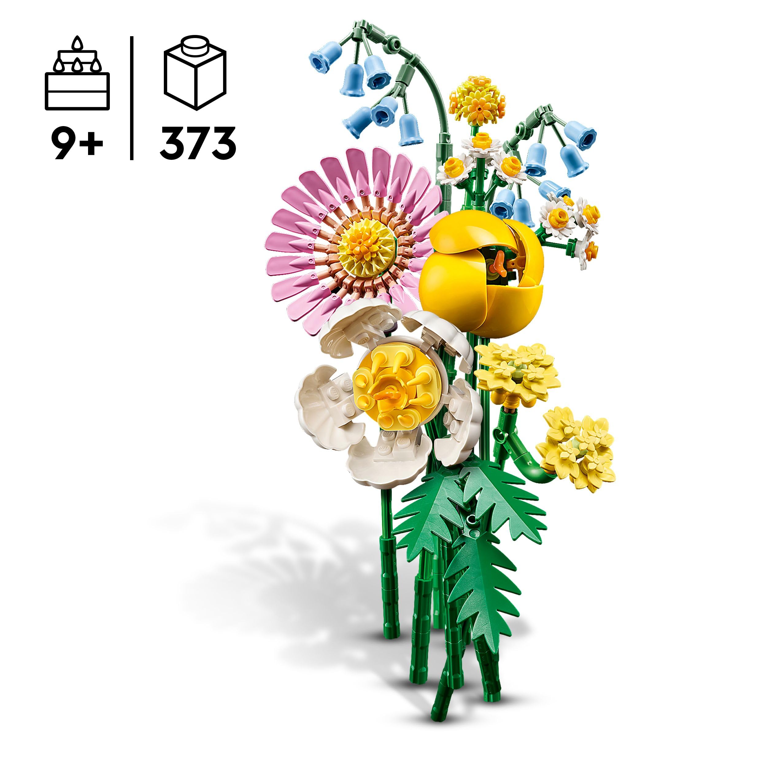 LEGO Botanicals Petite Sunny Bouquet - 373-Piece Building Set for Ages 9+ 3