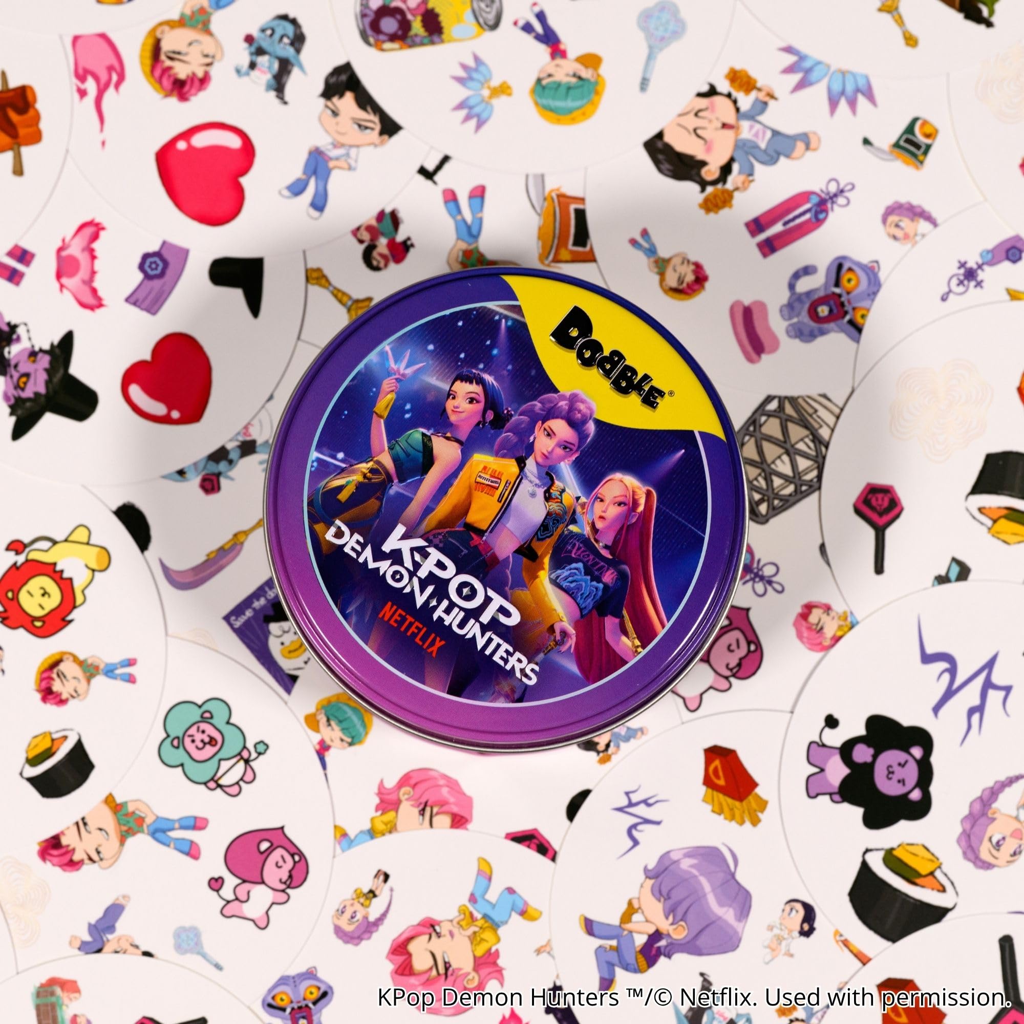 Asmodee Dobble K-POP Demon Hunters Family Card Game | Ages 6+ | 2-8 Players 7