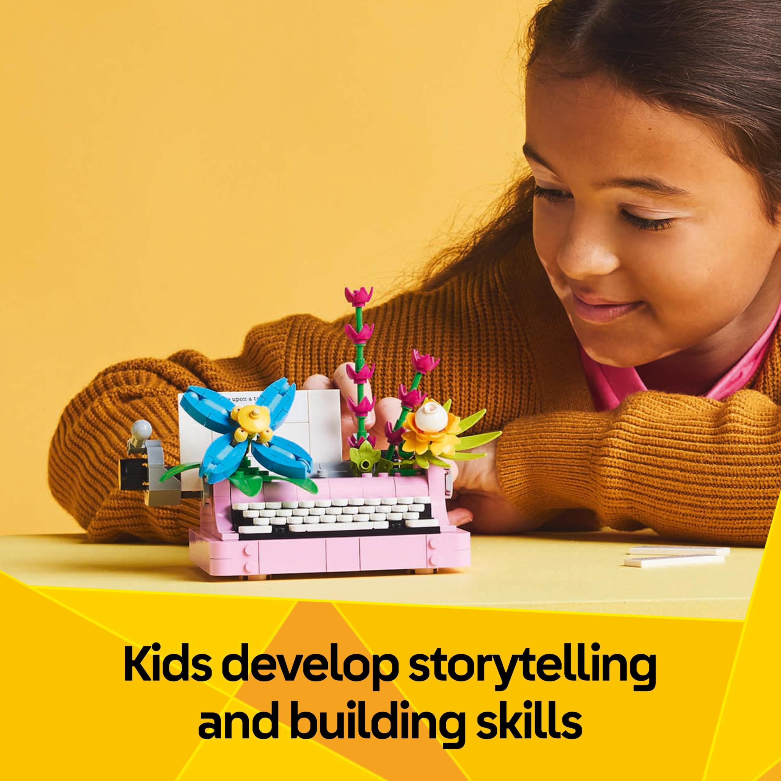 LEGO Creator 3in1 Typewriter with Flowers Toy - 363-Piece Building Set for Ages 8+ 5