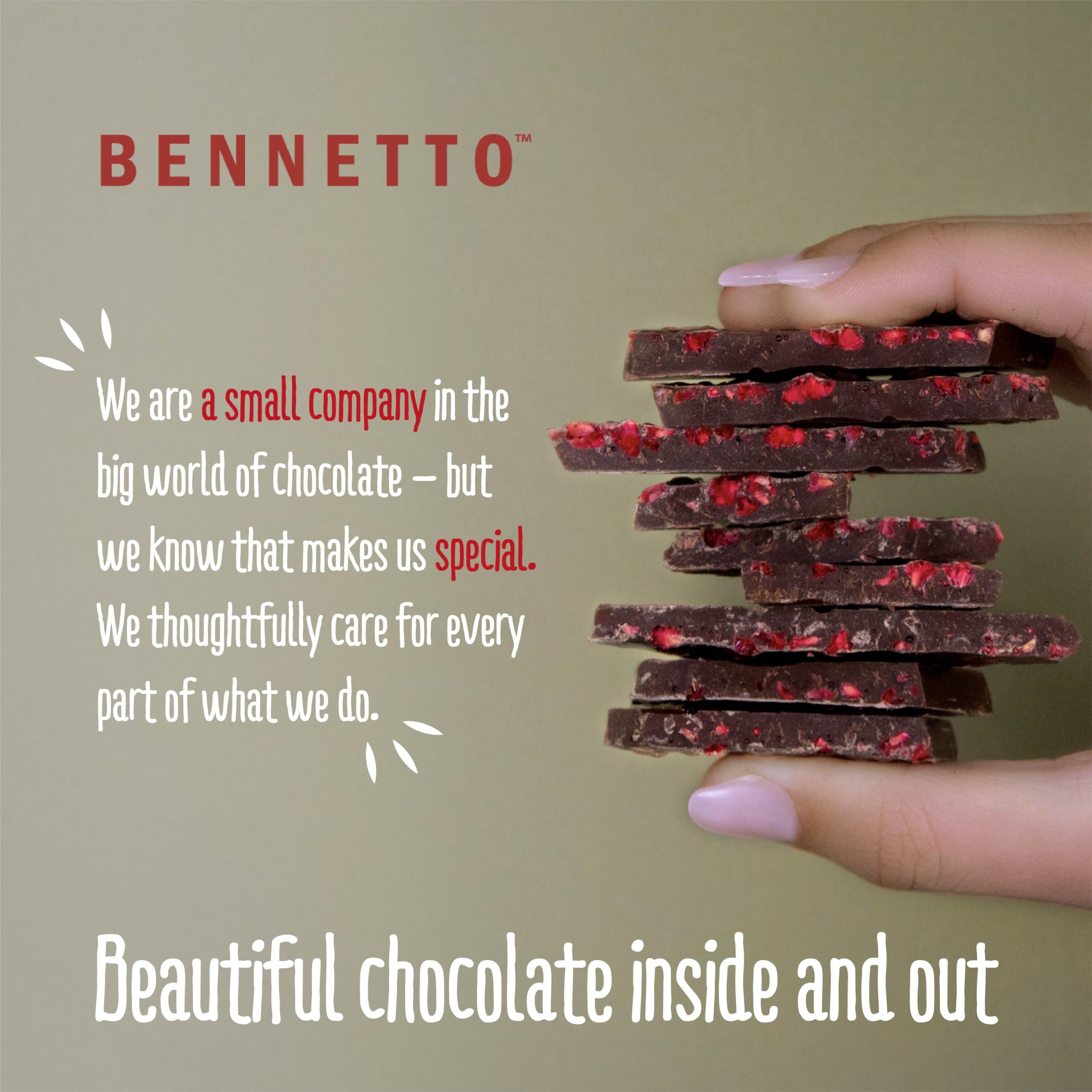 Bennetto Organic Dark Chocolate with Toasted Coconut Flakes - 90g Fairtrade Bar 4