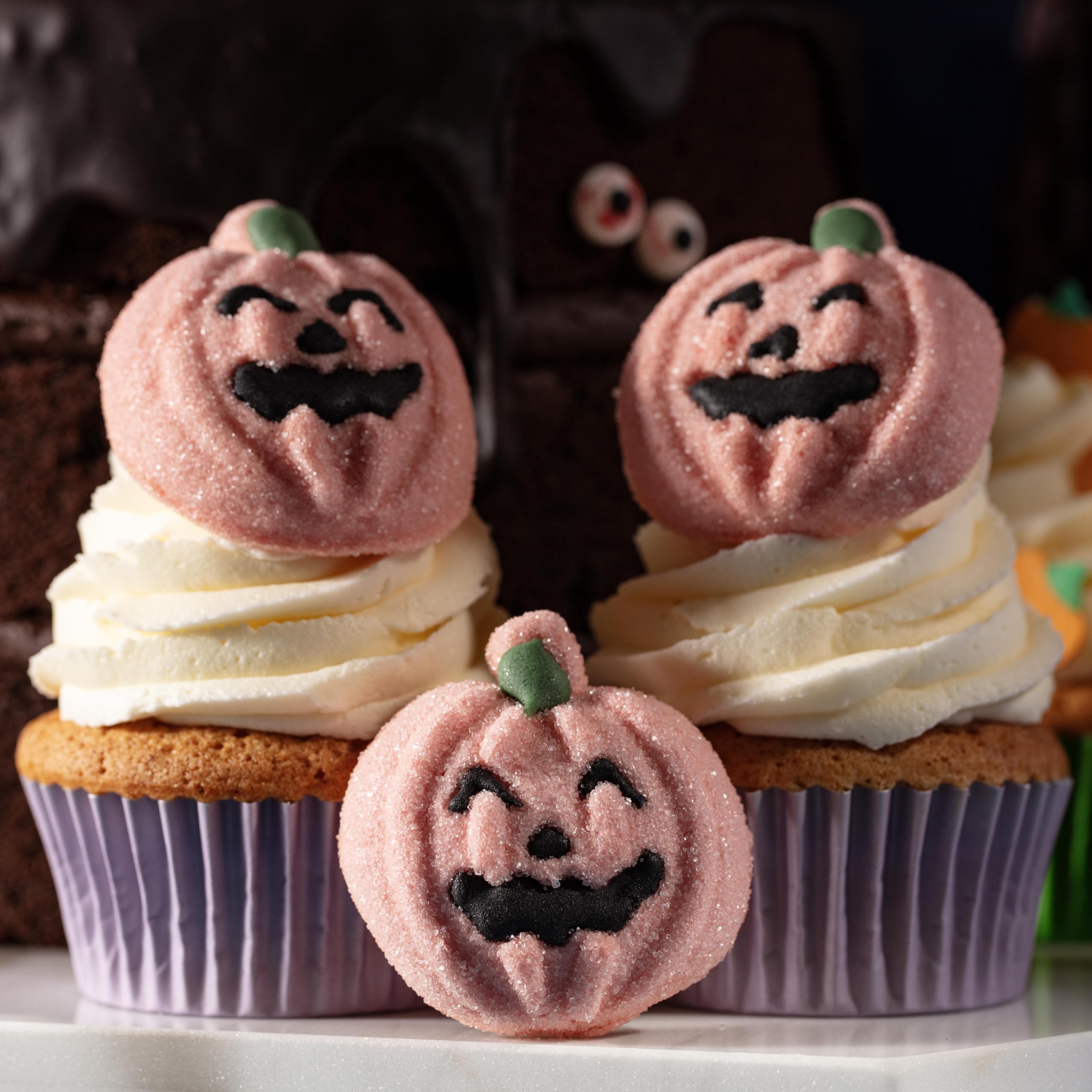 PME - Halloween Marshmallow Cake Toppers Pack of 12 Pumpkins (180g) 3