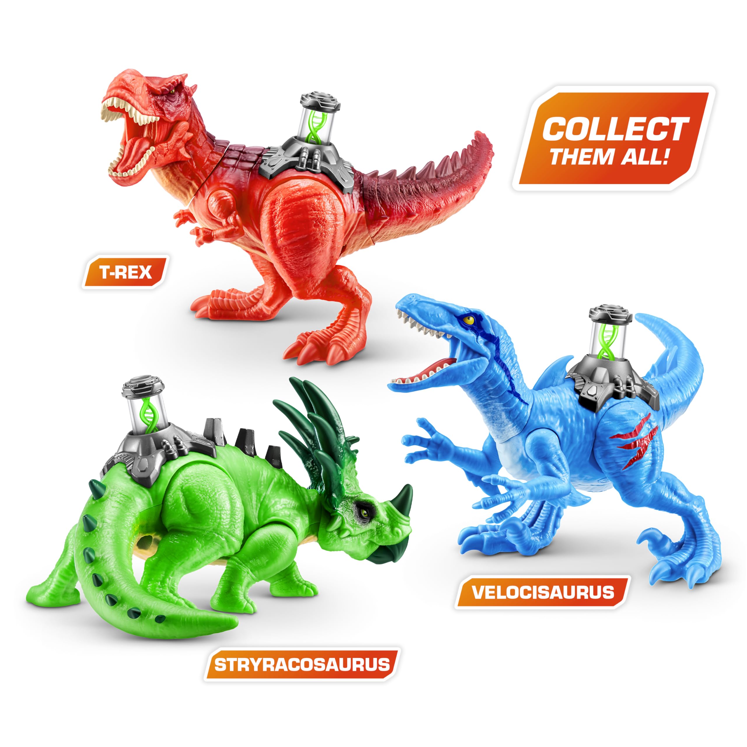 Robo Alive Dino DNA by ZURU - Light-Up DNA Helix Spine Building Set for Ages 3+ (T-Rex) 7