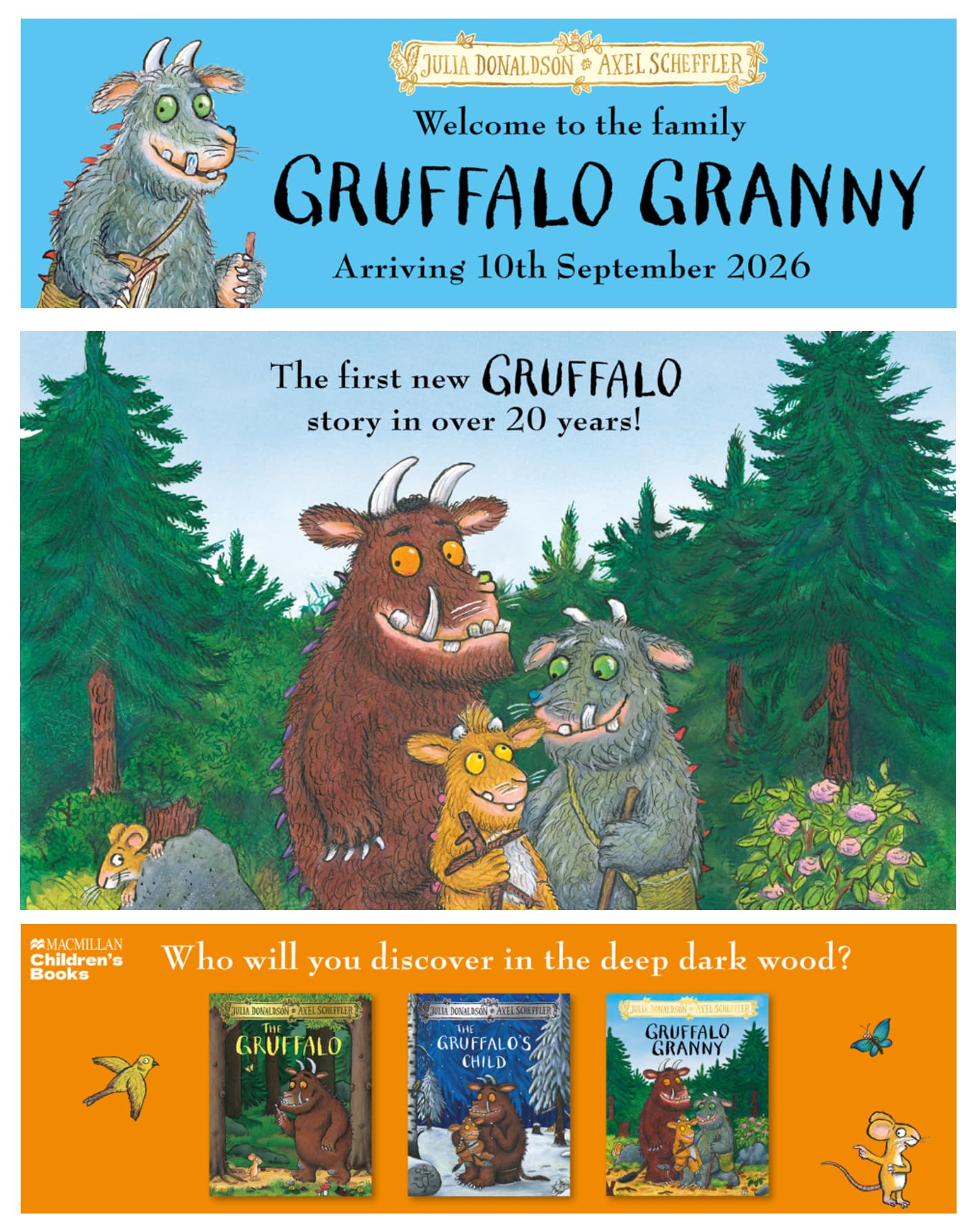 MACMILLAN Gruffalo Granny: The brand new Gruffalo picture book adventure | Hardcover | Ages 3-7