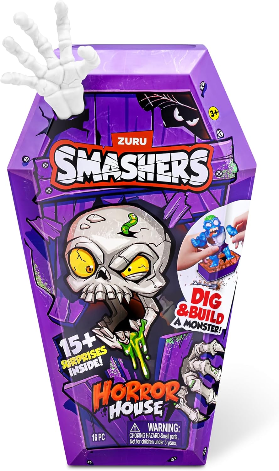 Smashers Horror House (Slasher) by ZURU - Interactive Collectible Playset for Kids 6
