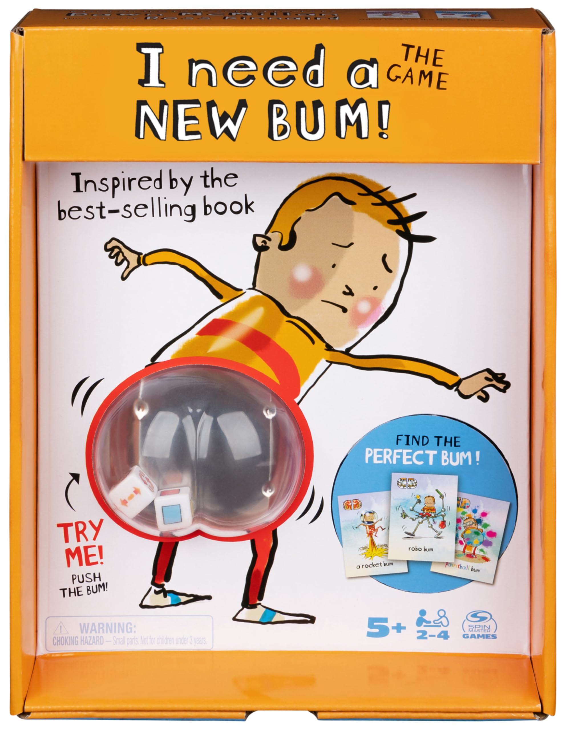 Spin Master Games I Need a New Bum! The Game - Card Board Game Based on the Book