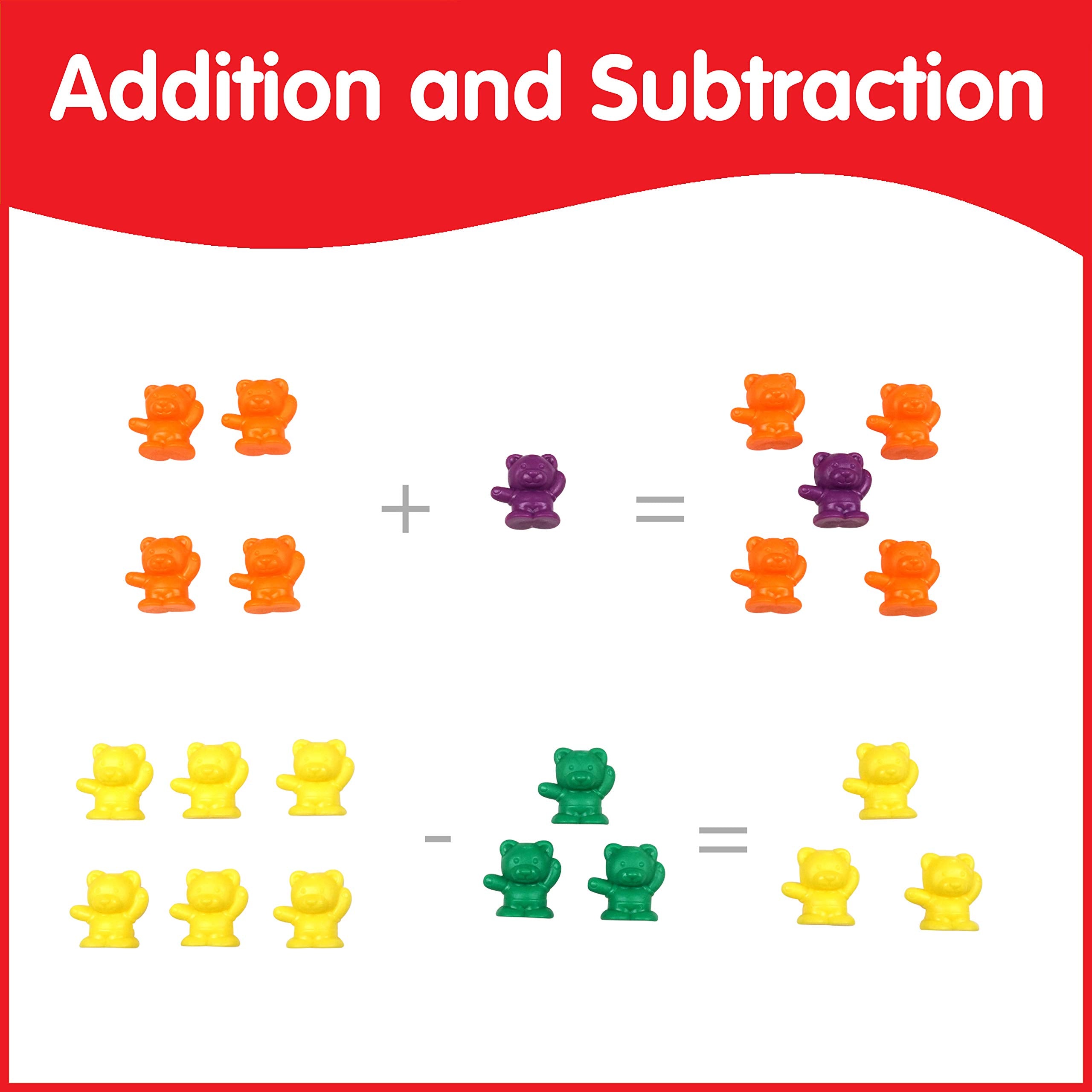 edxeducation Counting Bears with Matching Bowls - Educational Math Playset for Toddlers 4