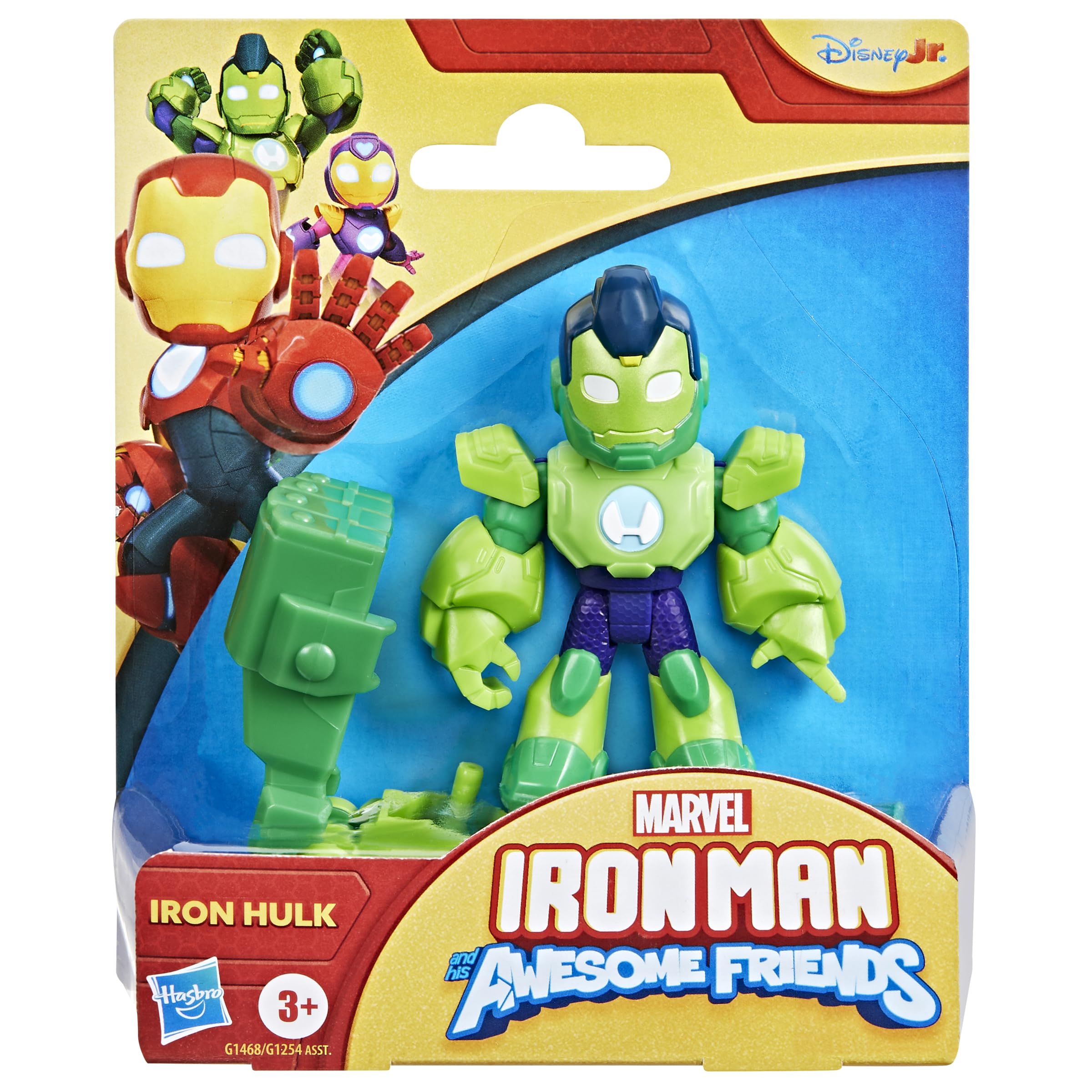 Marvel Iron Hulk Action Figure - 7.6 cm Poseable Toy with Detachable Iron Fists, Ages 3+ 7