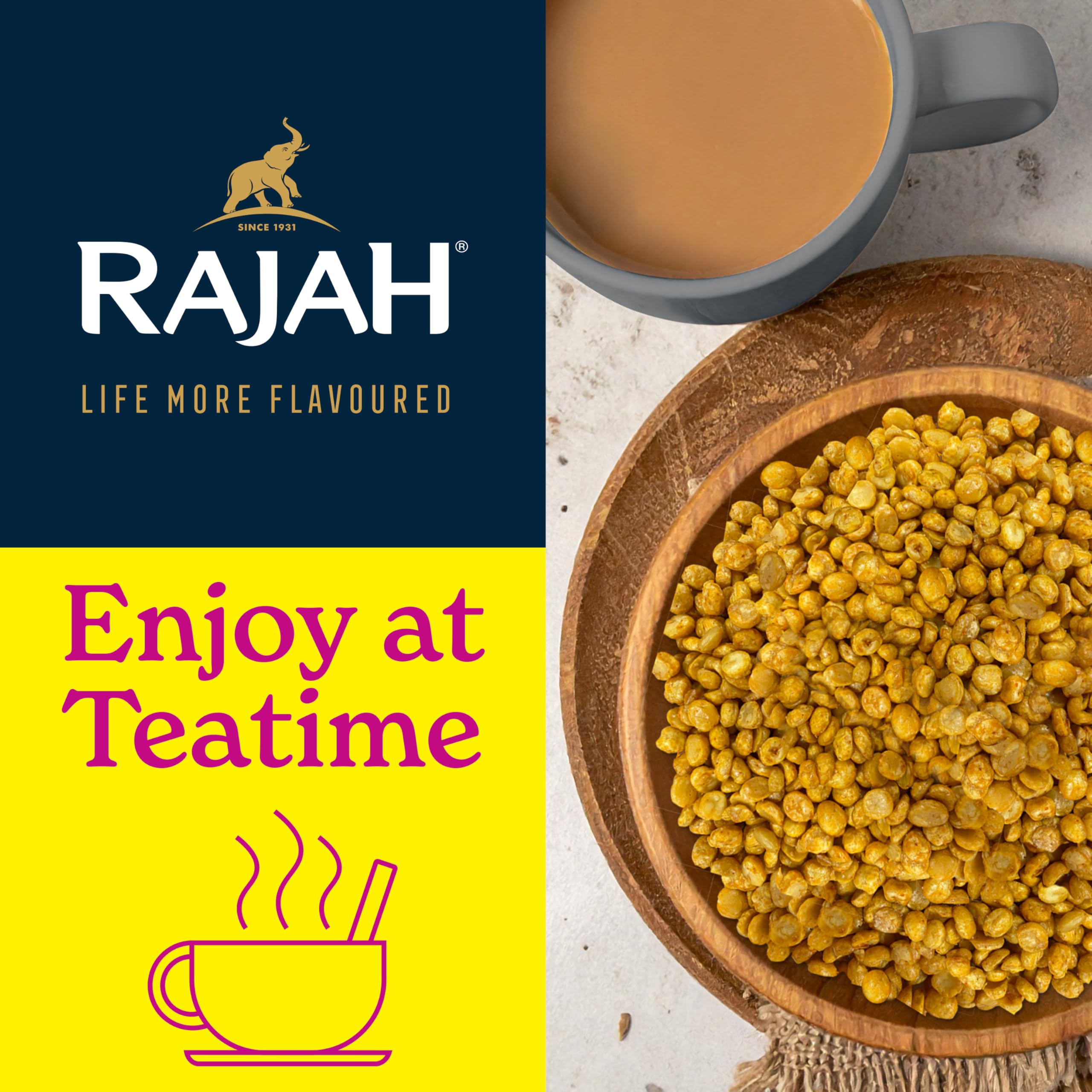Chana Dal 200g | Rajah Snacks | Crispy Spiced Chickpeas