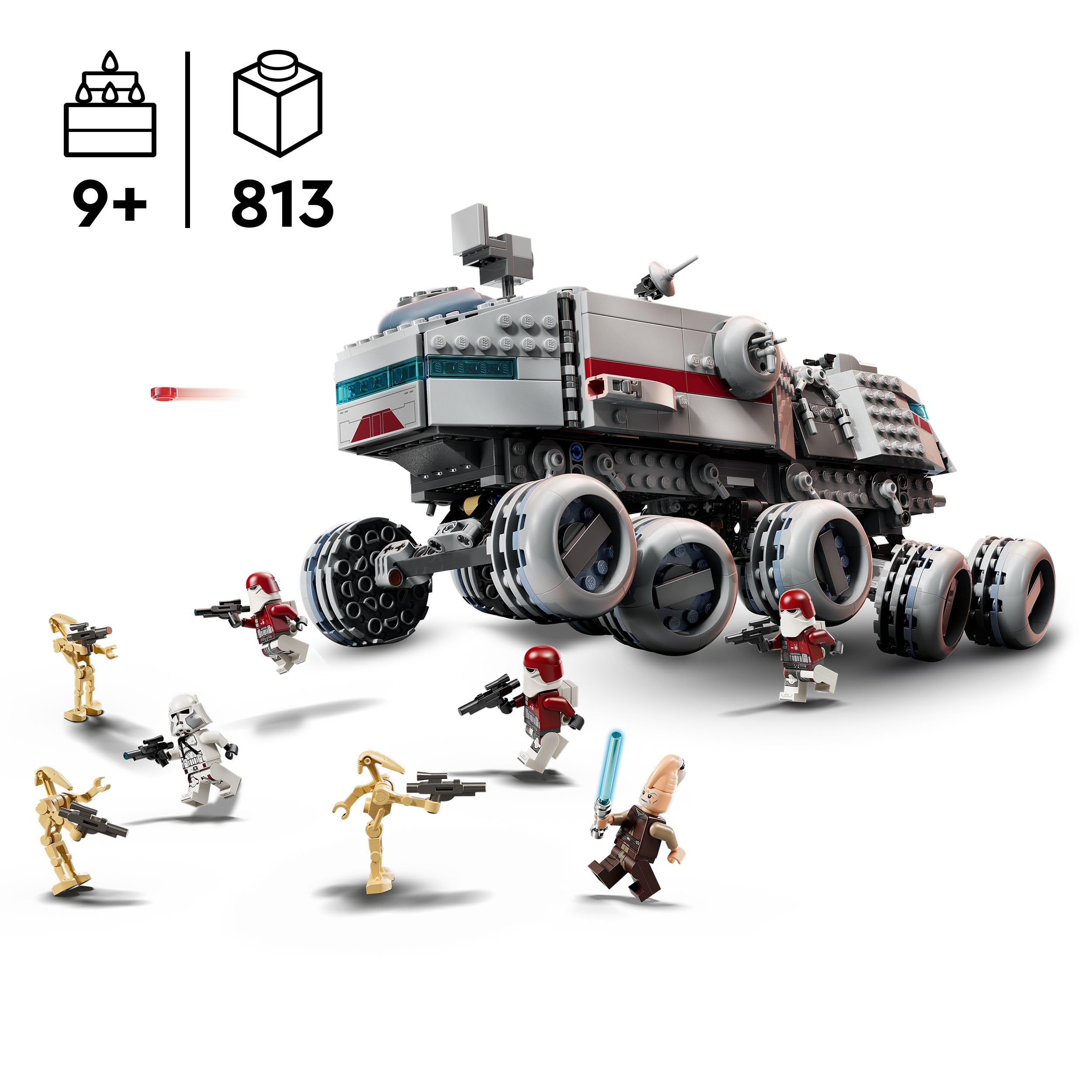 LEGO Star Wars 75413 Republic Juggernaut - Building Toy with 5 Minifigures & 3 Battle Droids 4