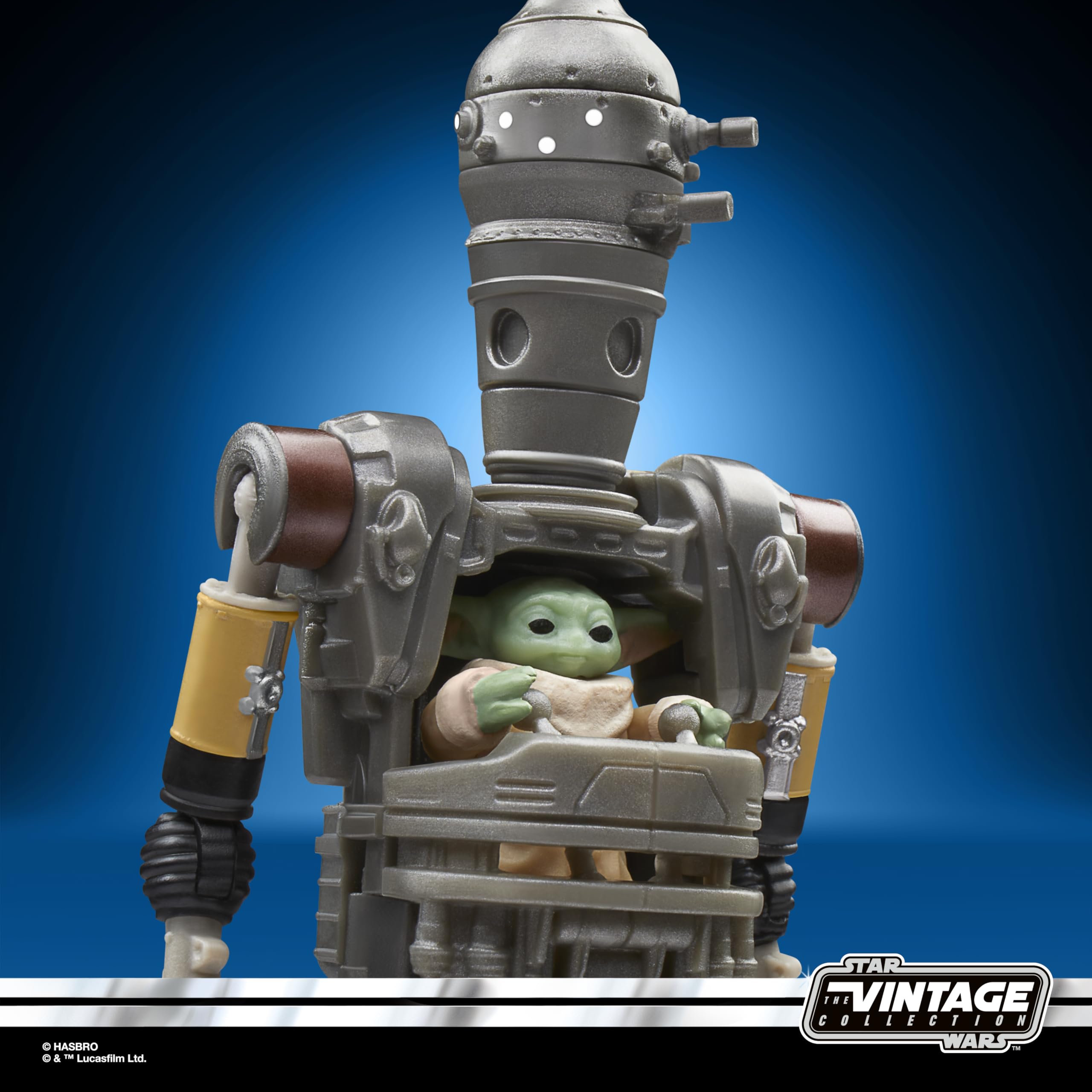Star Wars The Vintage Collection IG-12, Grogu & Anzellan 9.5-cm Action Figure Set - Ages 4+ 7