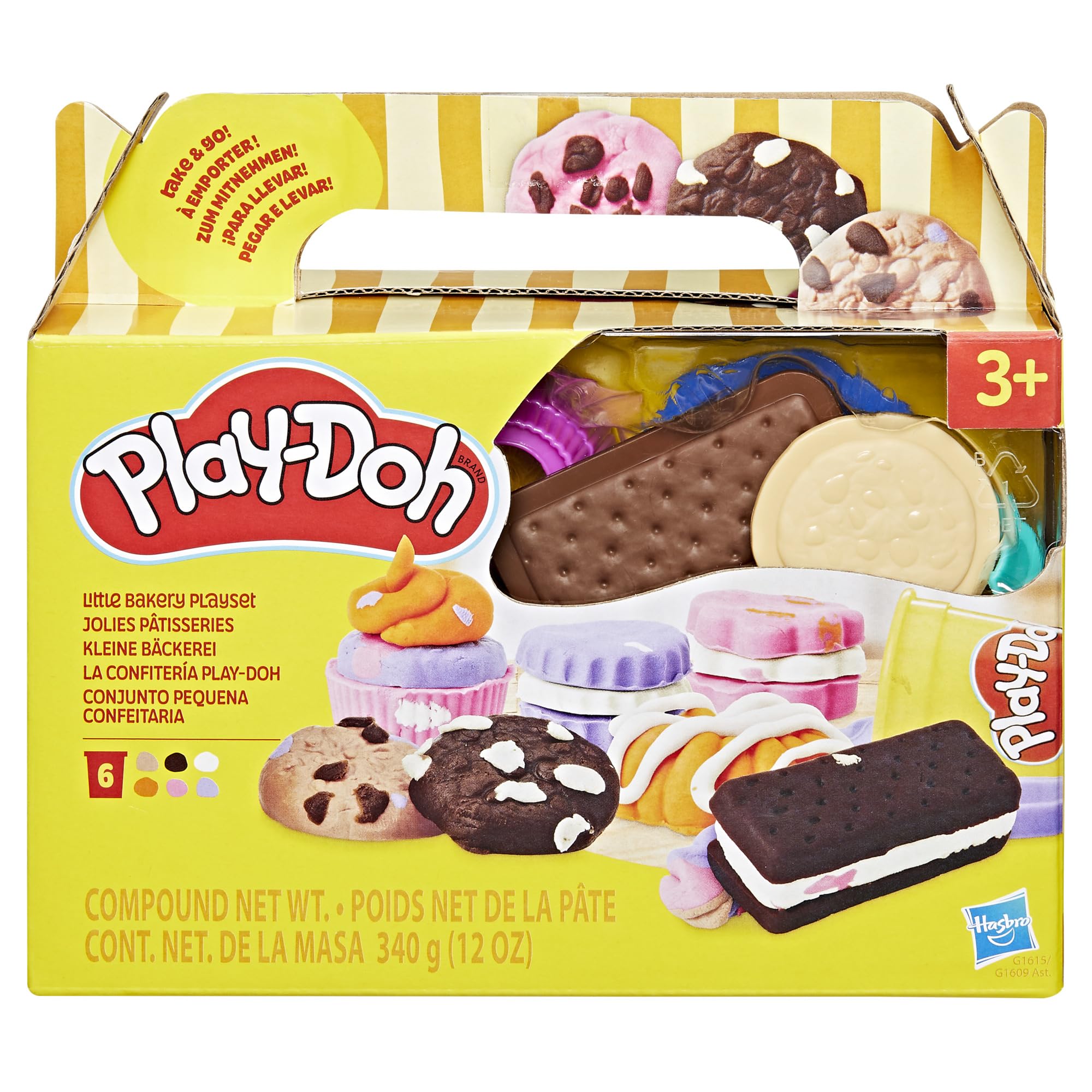 Play-Doh Little Bakery Playset - Pretend Kitchen Play for Kids 3 Years and Up 5