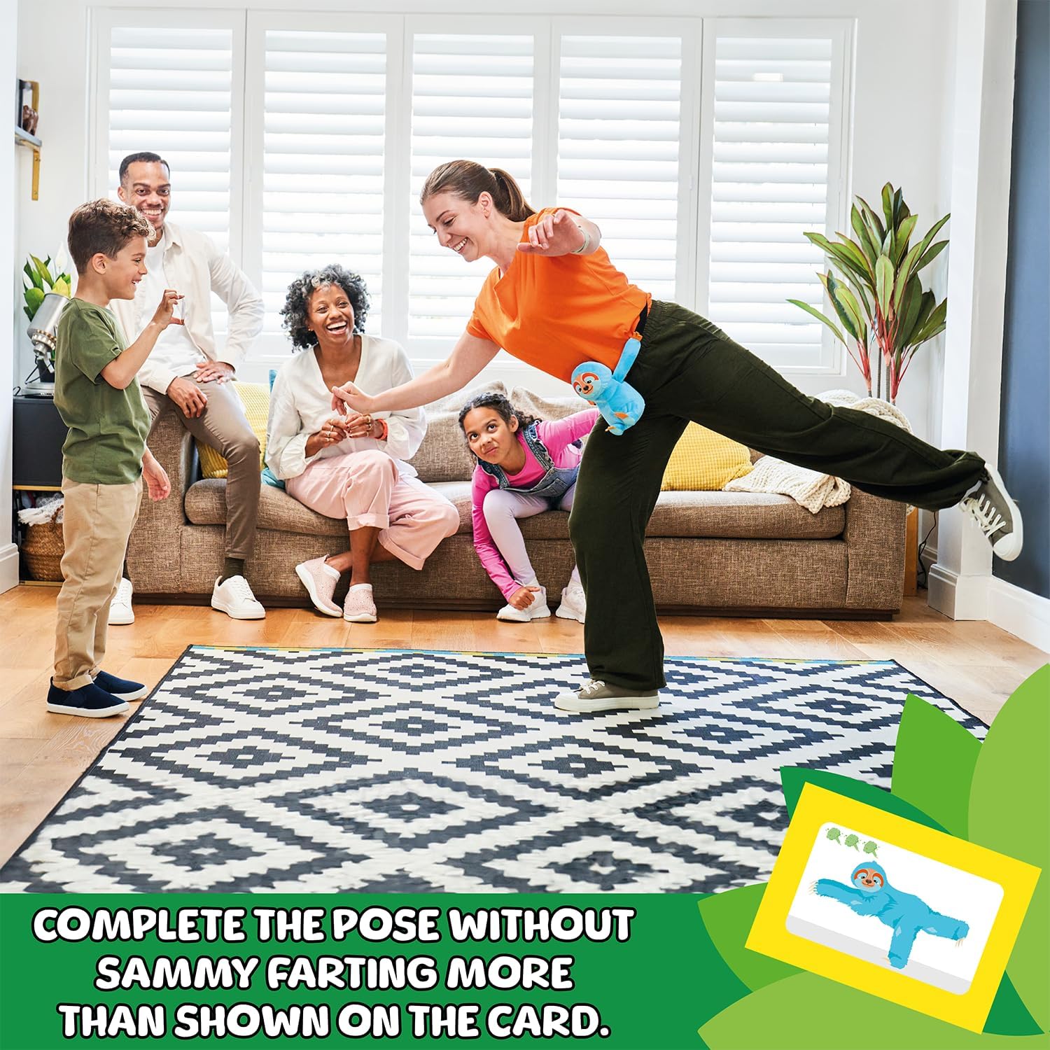 Fart Yoga - Hilarious Family Game with Farting Sloth for Ages 4+ 5
