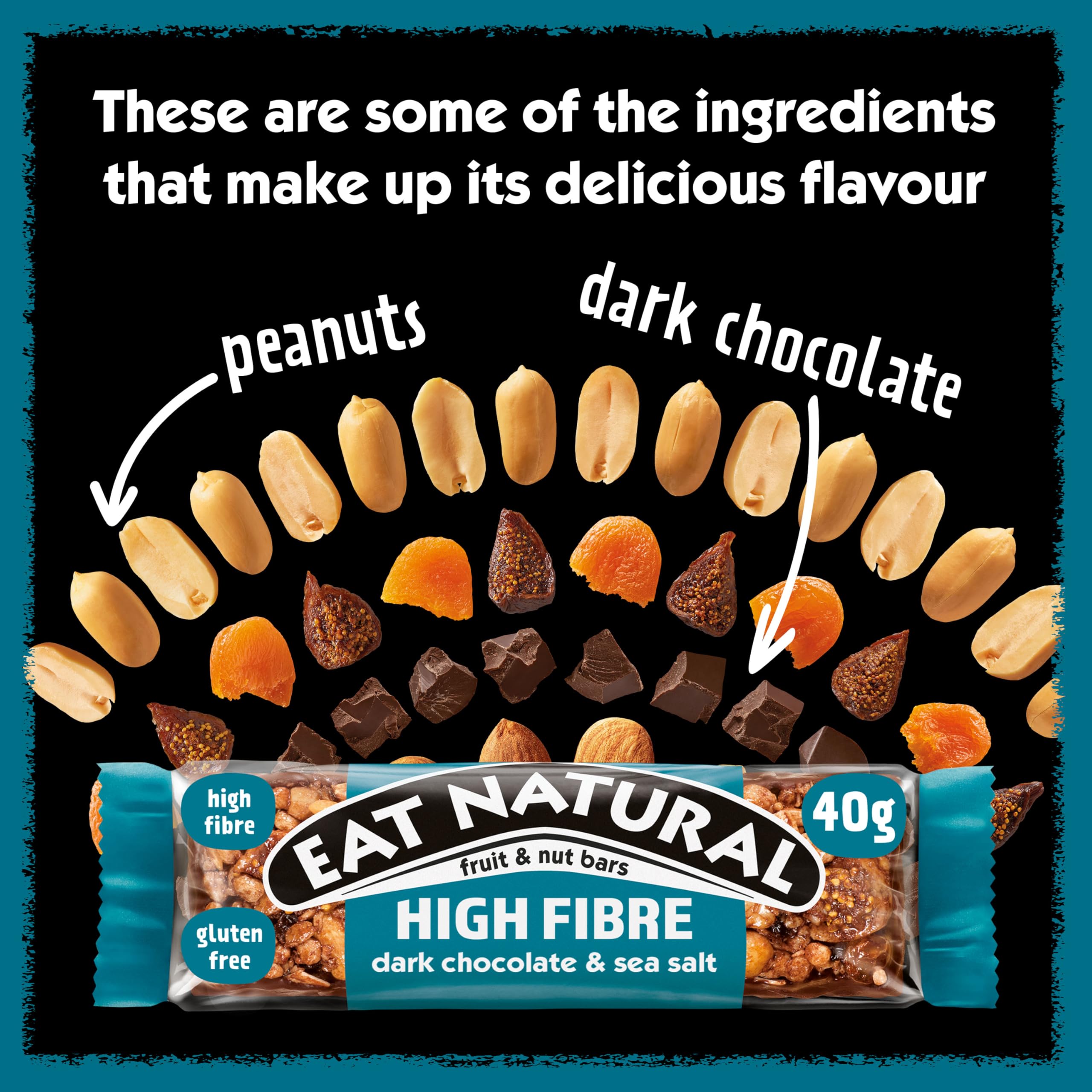 Eat Natural Dark Chocolate & Sea Salt Fruit & Nut Bars 12 x 40g 3