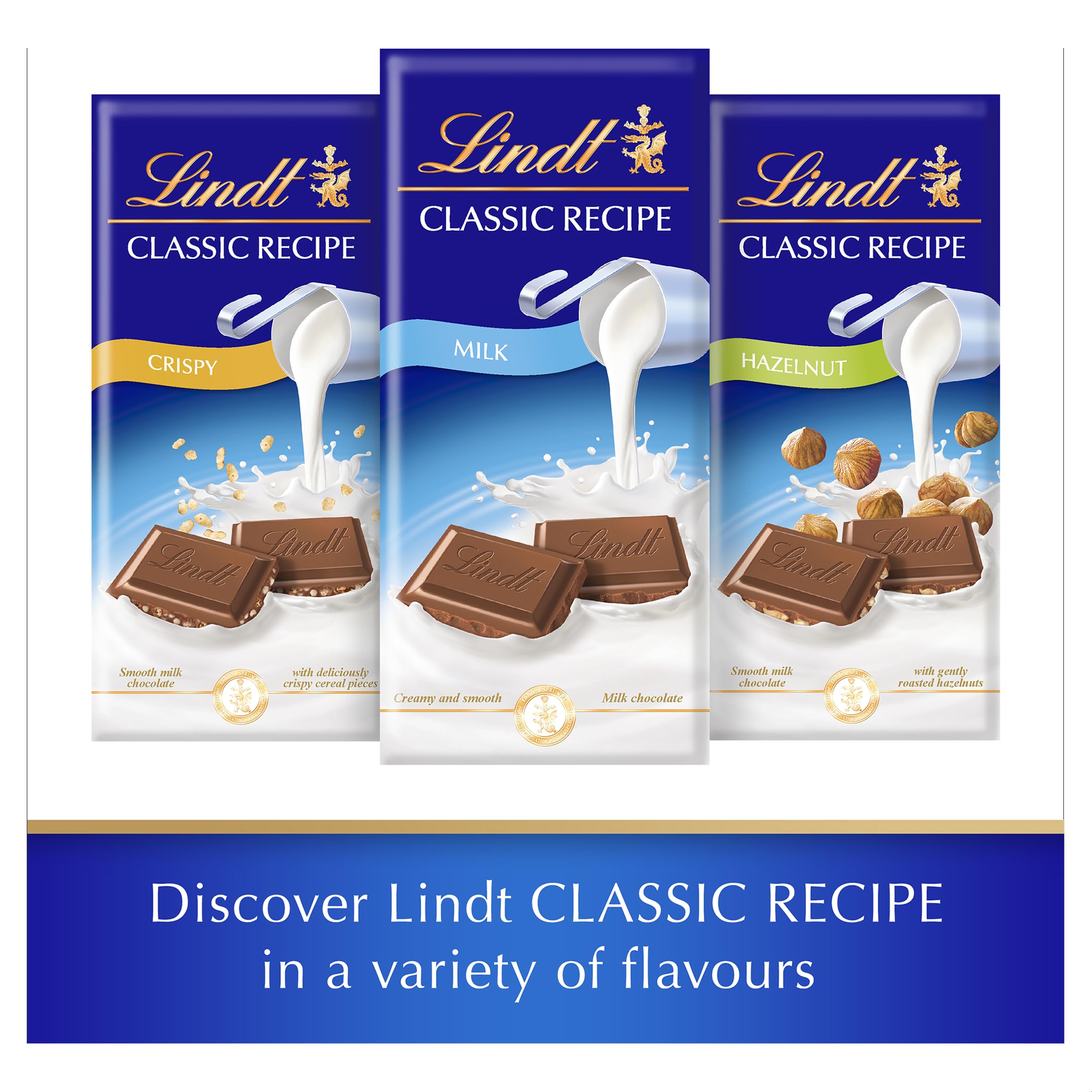 Lindt Classic Recipe Milk Chocolate 190g 6