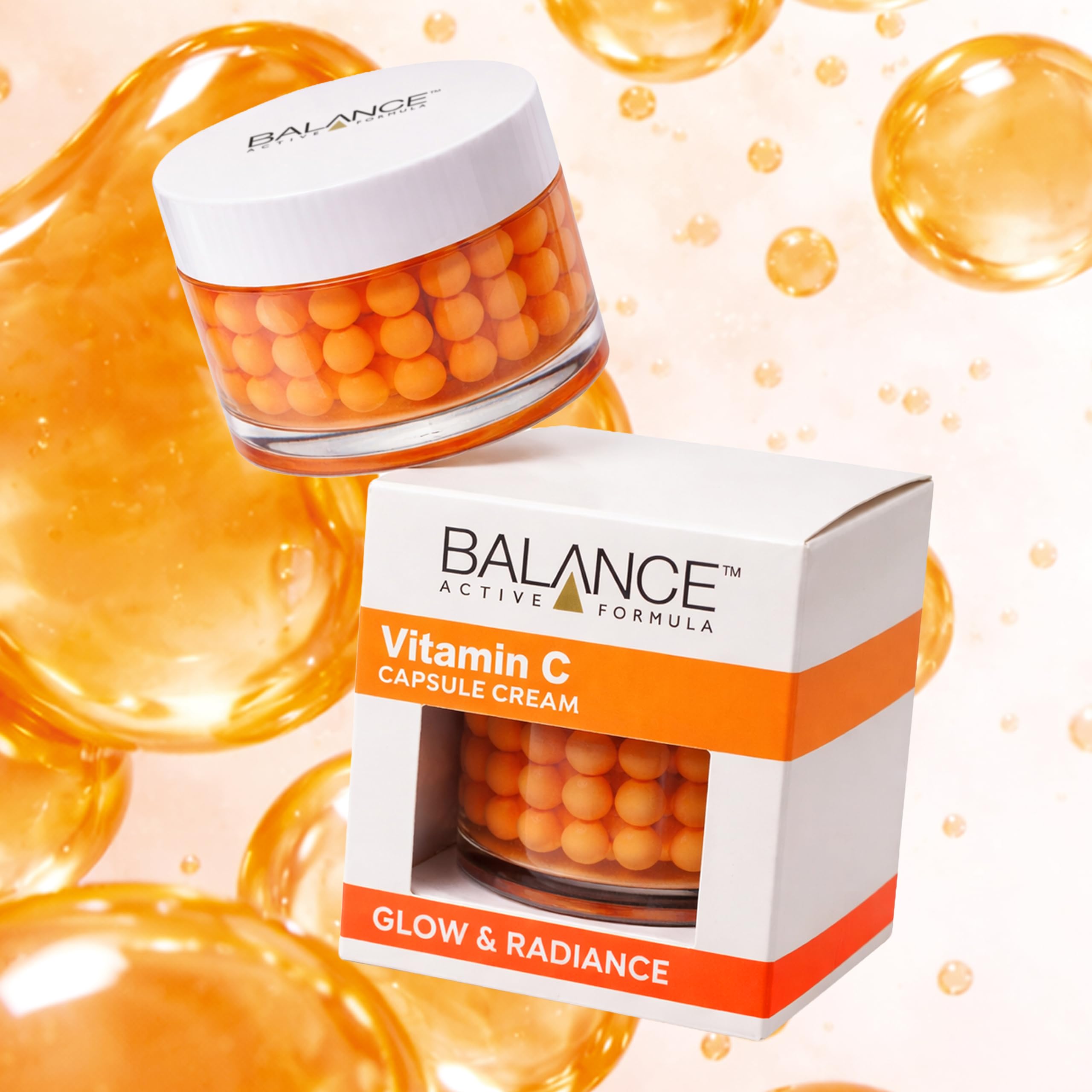 Balance Active Formula Vitamin C Capsule Cream - Brightening & Hydrating Face Cream | 100ml