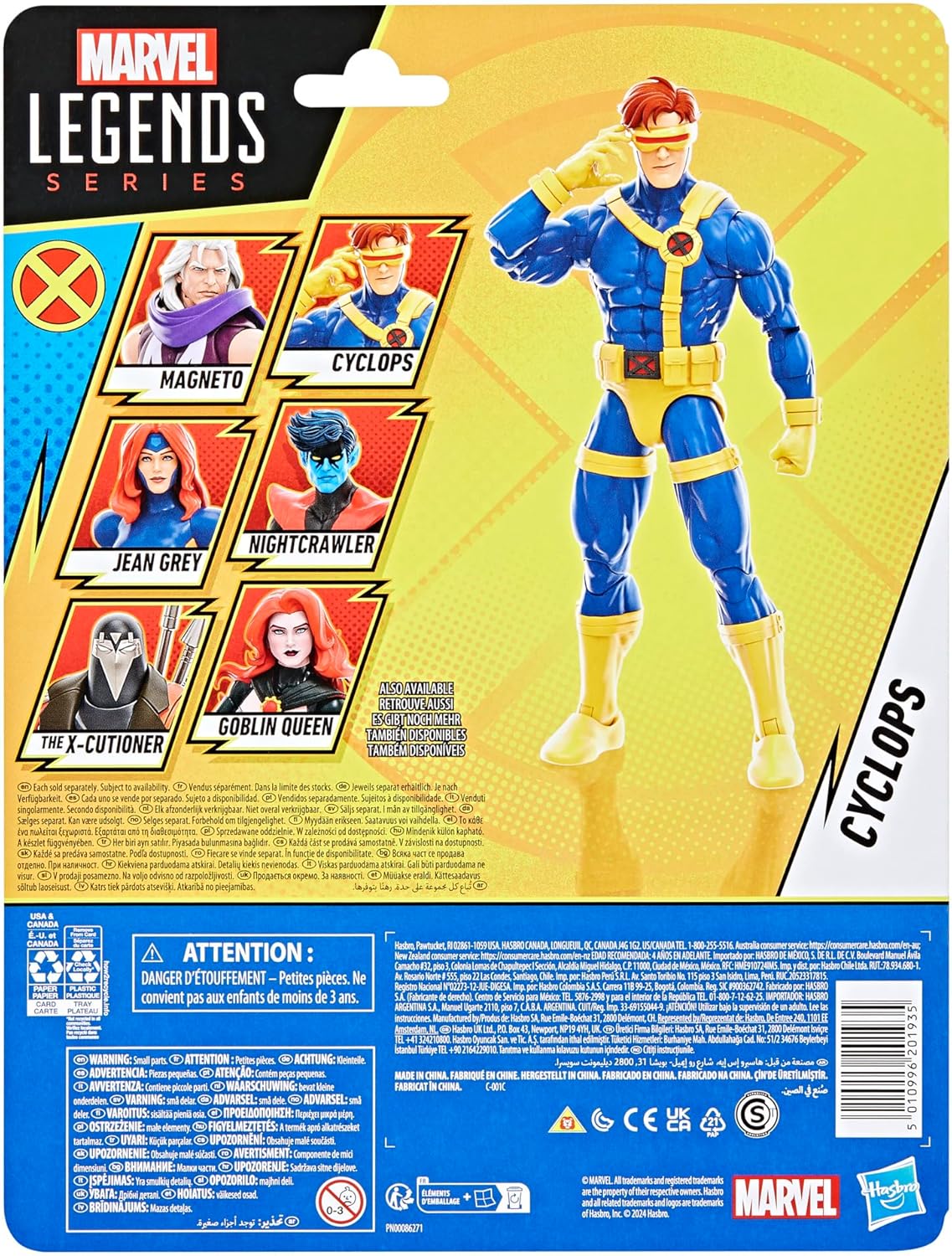 Marvel Legends Cyclops X-Men '97 6-Inch Action Figure - Animated Series Collectible 6