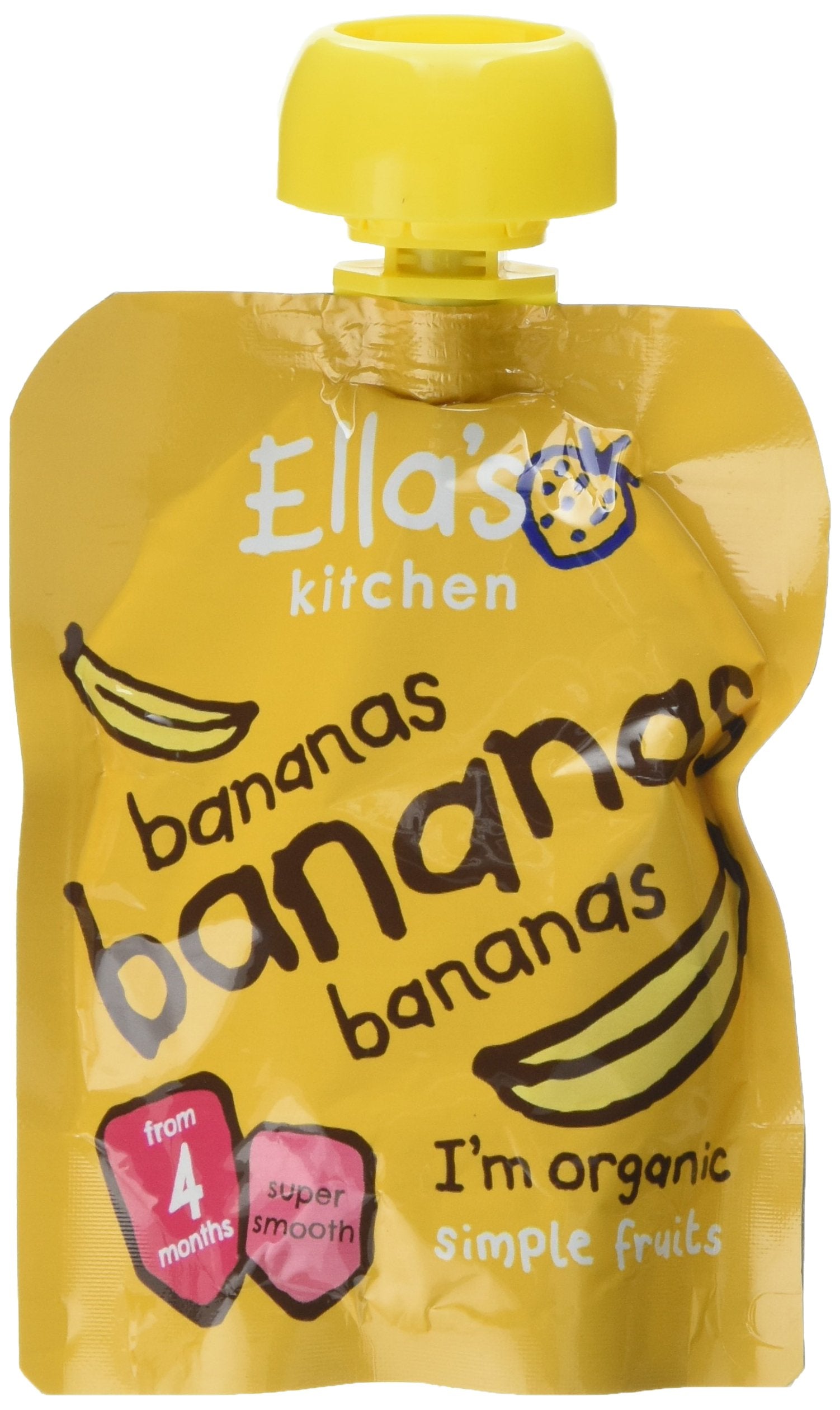 Ella's Kitchen Smooth Puree First Taste Bananas - 100% Organic | 70g Pouch