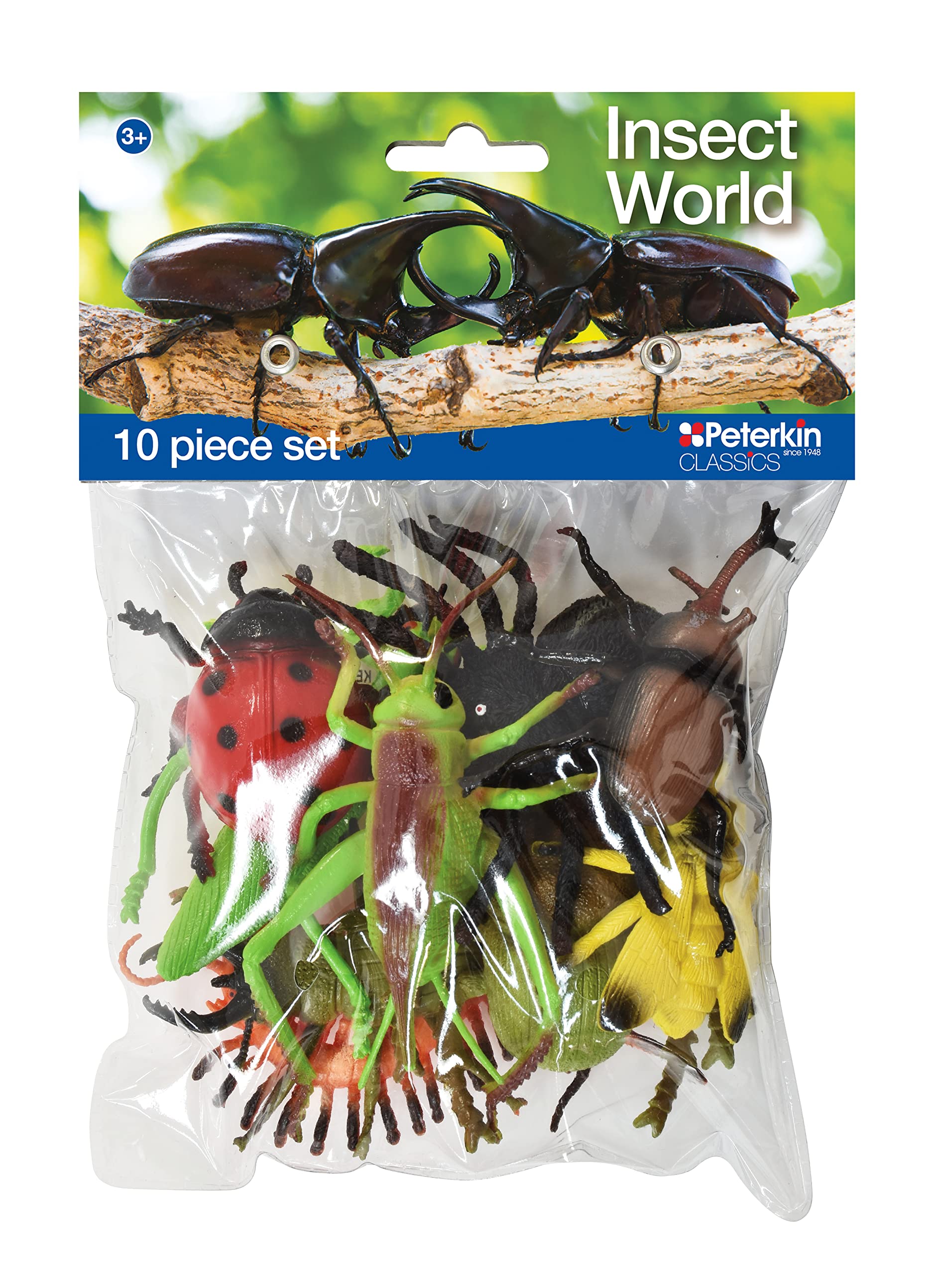 Peterkin Classics Insect World 10-Piece Toy Set | 6-12cm Figures