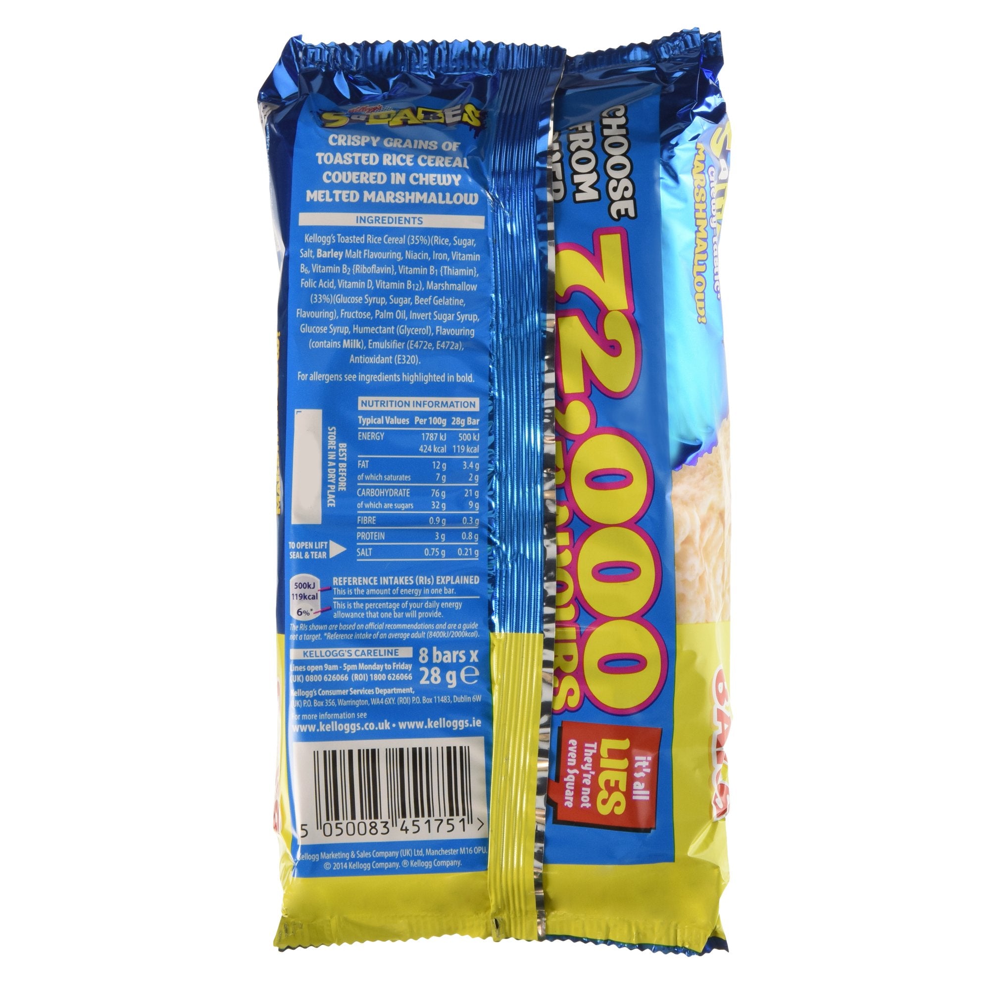 Kellogg's Rice Krispies Squares Marshmallow Treats, 224g