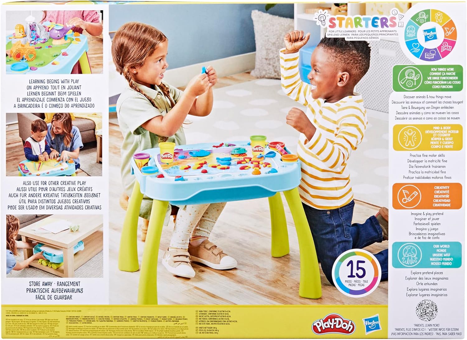 Play-Doh F6927 1st Creative Table - Reversible Arts & Crafts Center for Kids 3+ 9