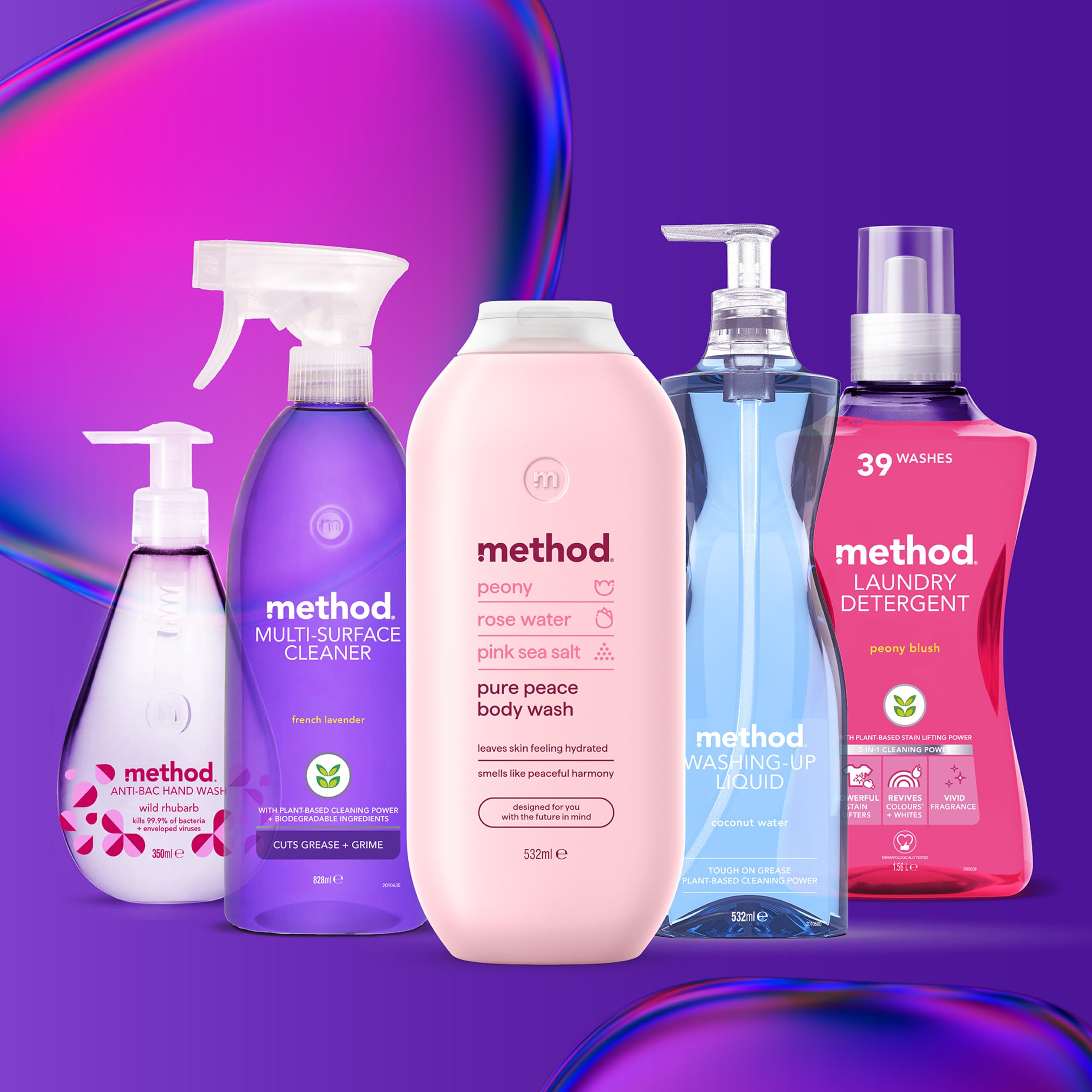 Method - Pure Peace Body Wash (Shower Gel) with Peony, Rose Water & Pink Sea Salt 8