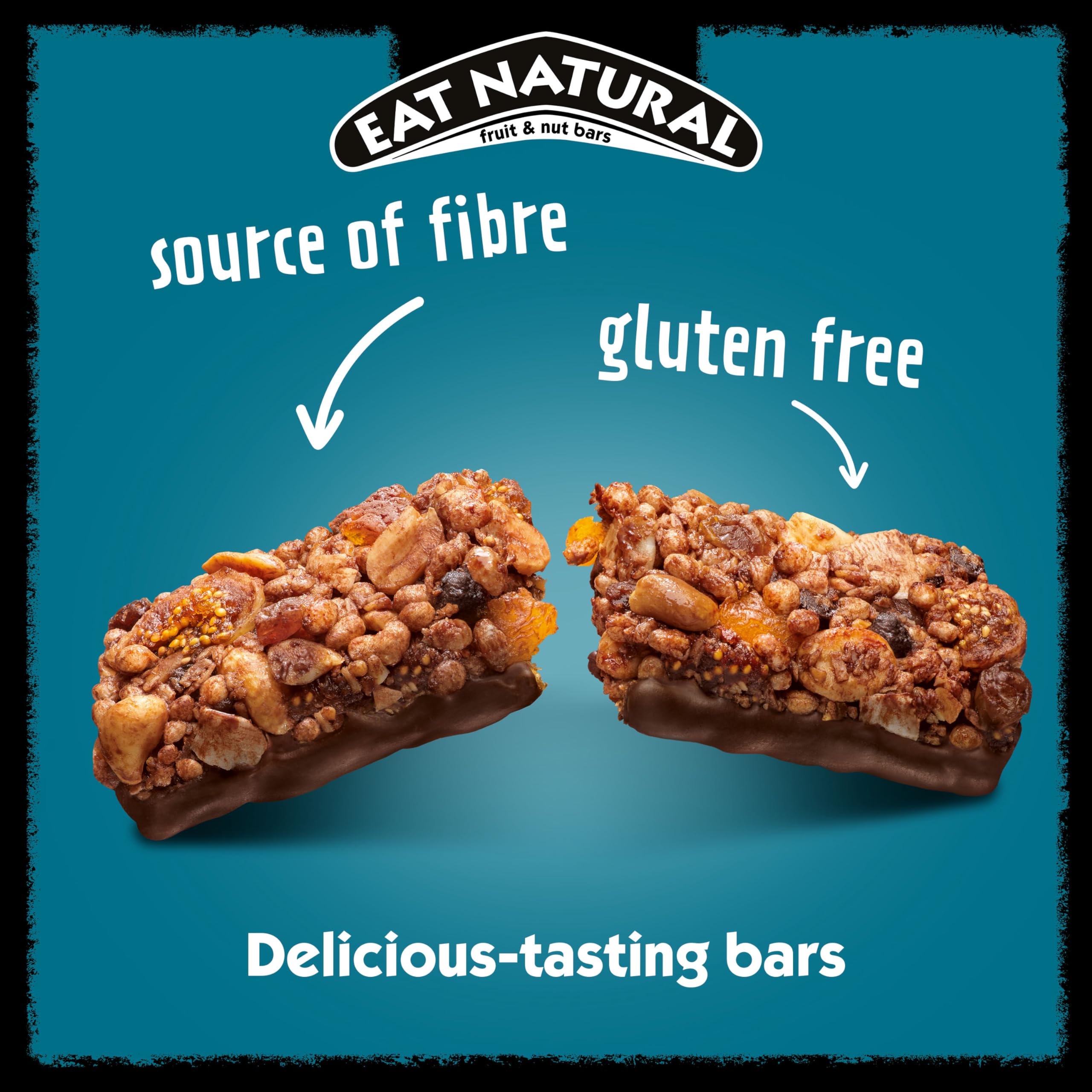 Eat Natural Dark Chocolate & Sea Salt Fruit & Nut Bars 12 x 40g