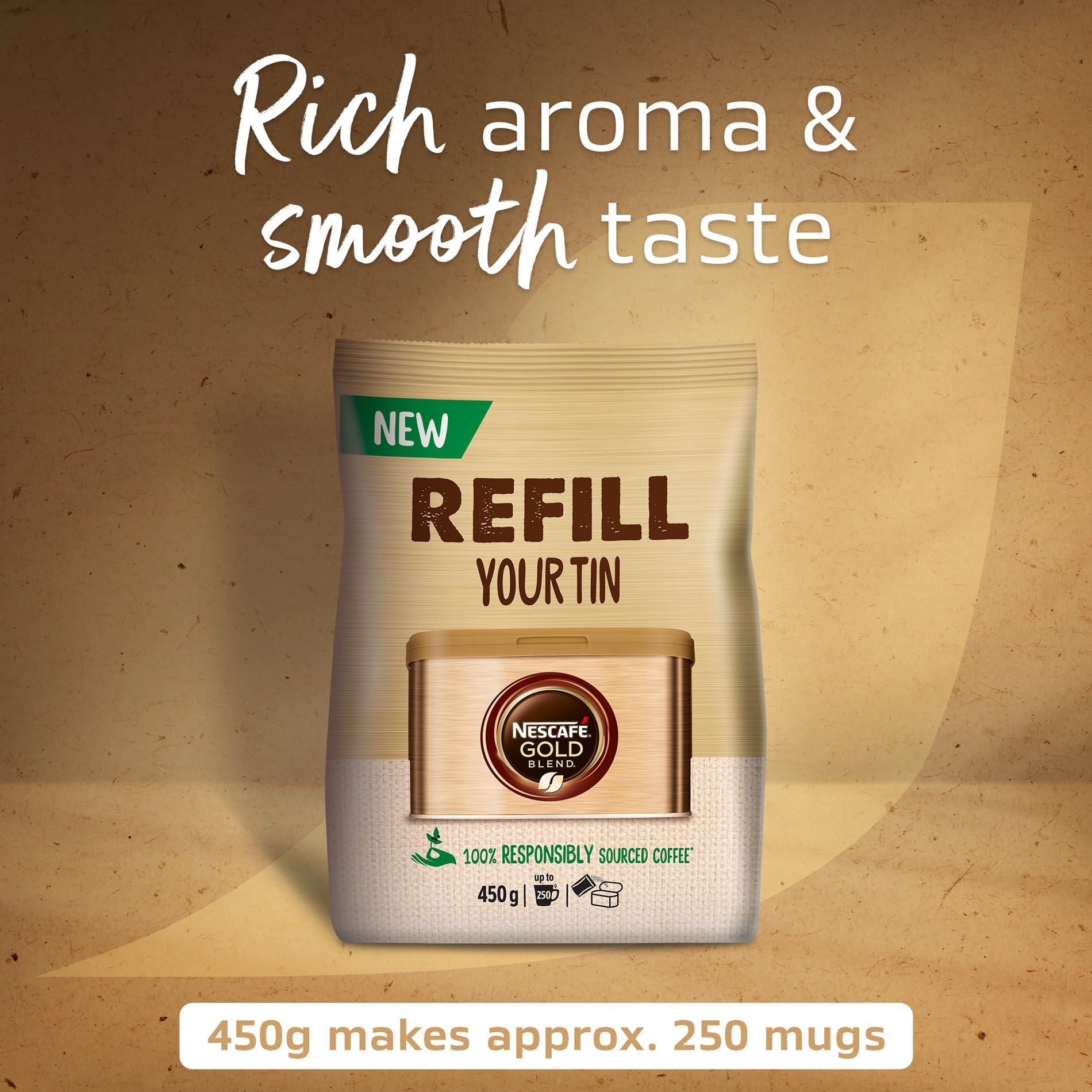 NESCAFÉ Gold Blend Instant Coffee 450g Refill Pouch 9