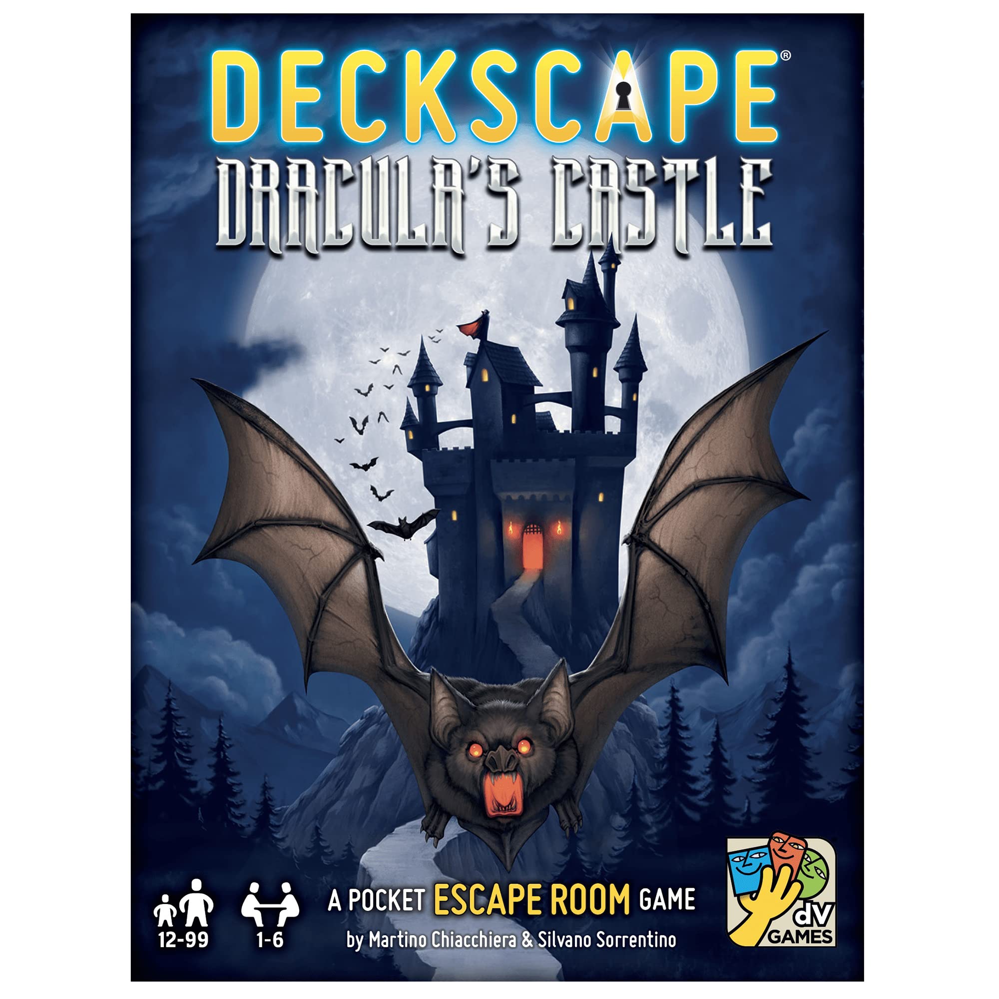 dV Giochi Deckscape: Dracula's Castle Escape Room Card Game