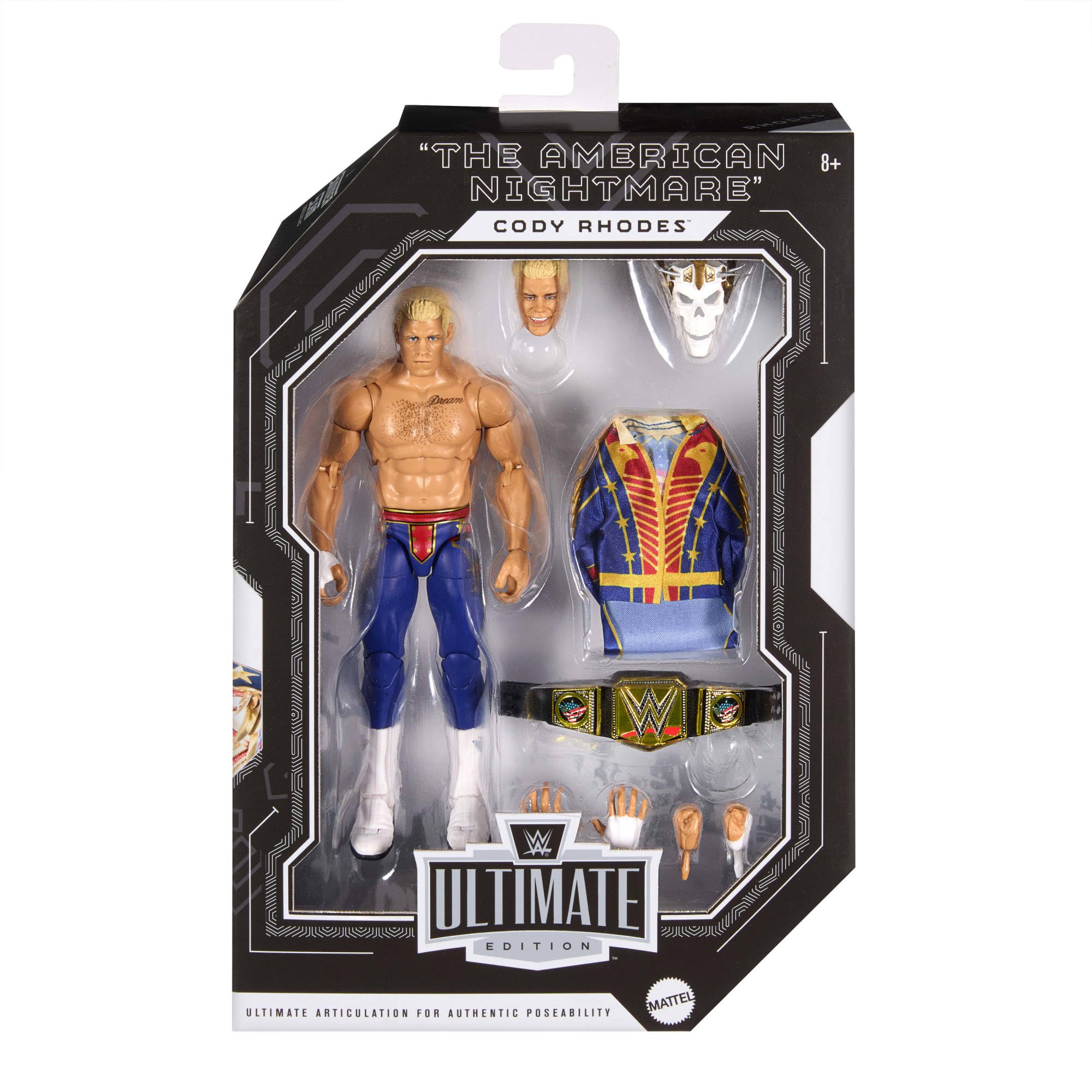 Mattel WWE Ultimate Edition Cody Rhodes Action Figure | 6-inch | Multicolor 2