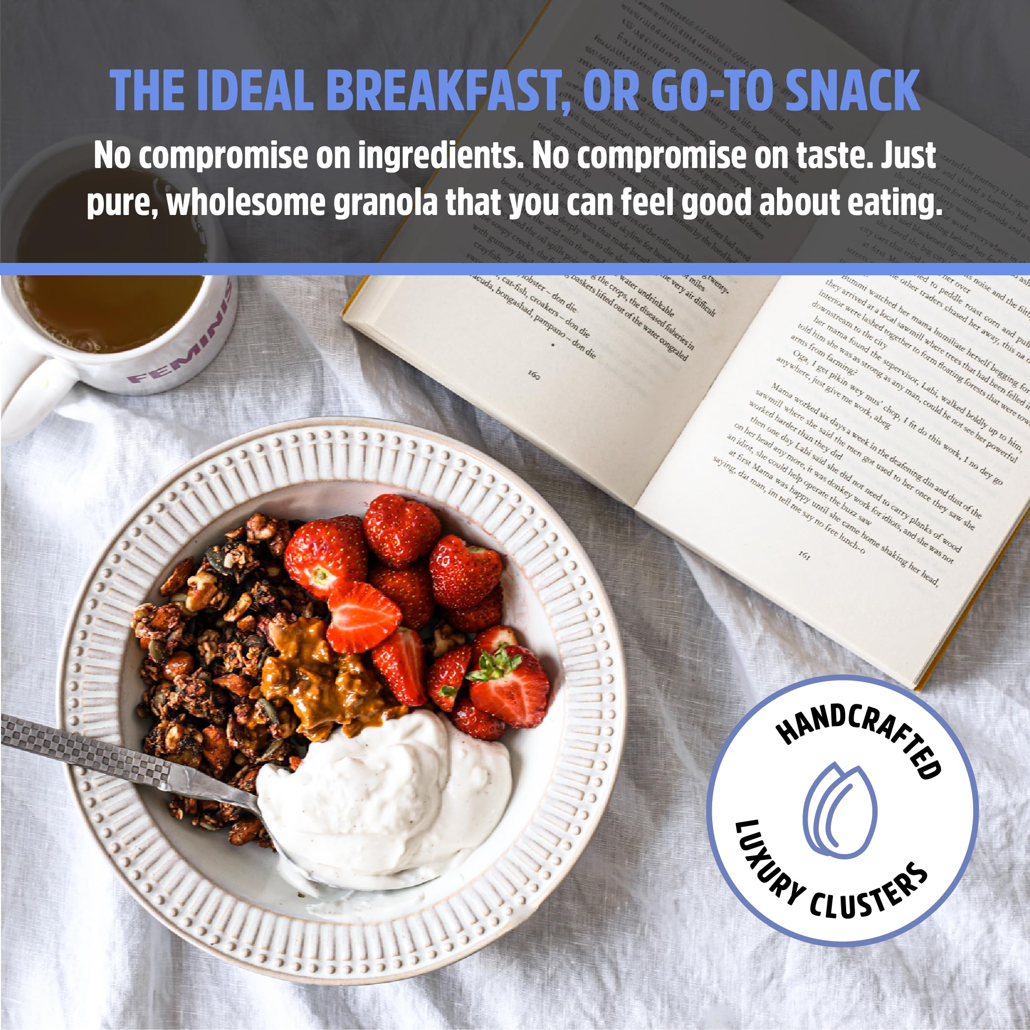 Rollagranola Organic & Nutty Granola - 100% Natural, Gluten-Free, Vegan, 400g