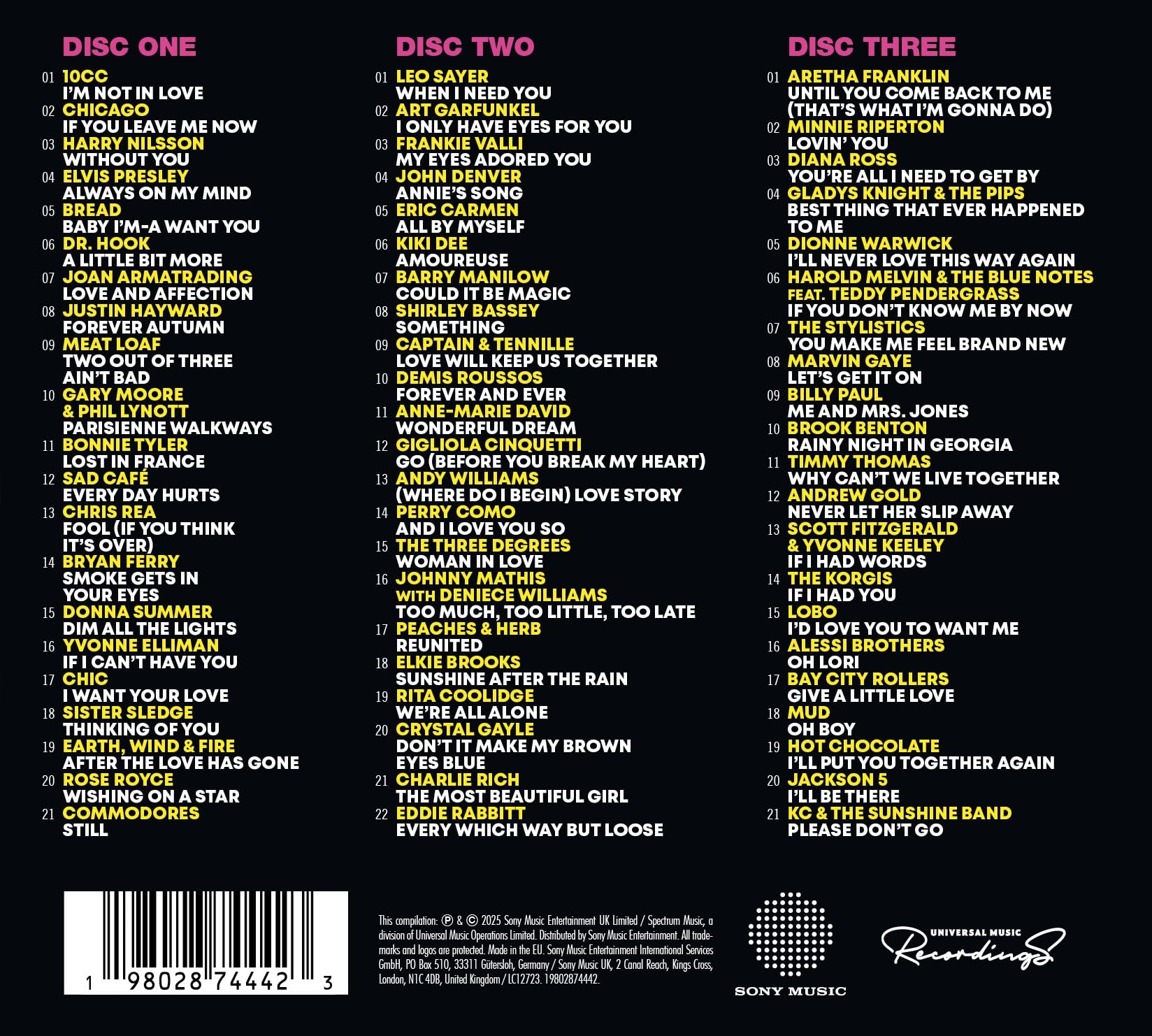 Various Artists - The Hits Album: The 70s Love Album [Audio CD]