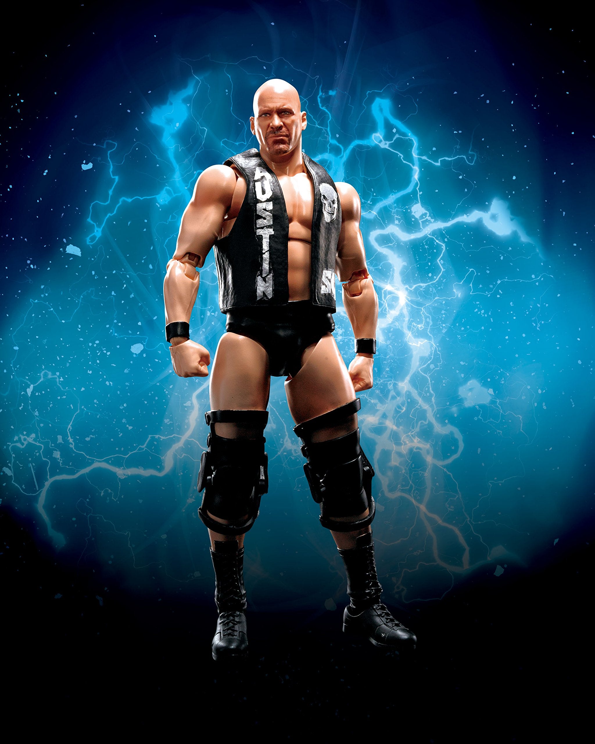 Tamashii Nations WWE Stone Cold Steve Austin S.H.Figuarts Action Figure - Fully Articulated Collectible for Ages 14+ 6