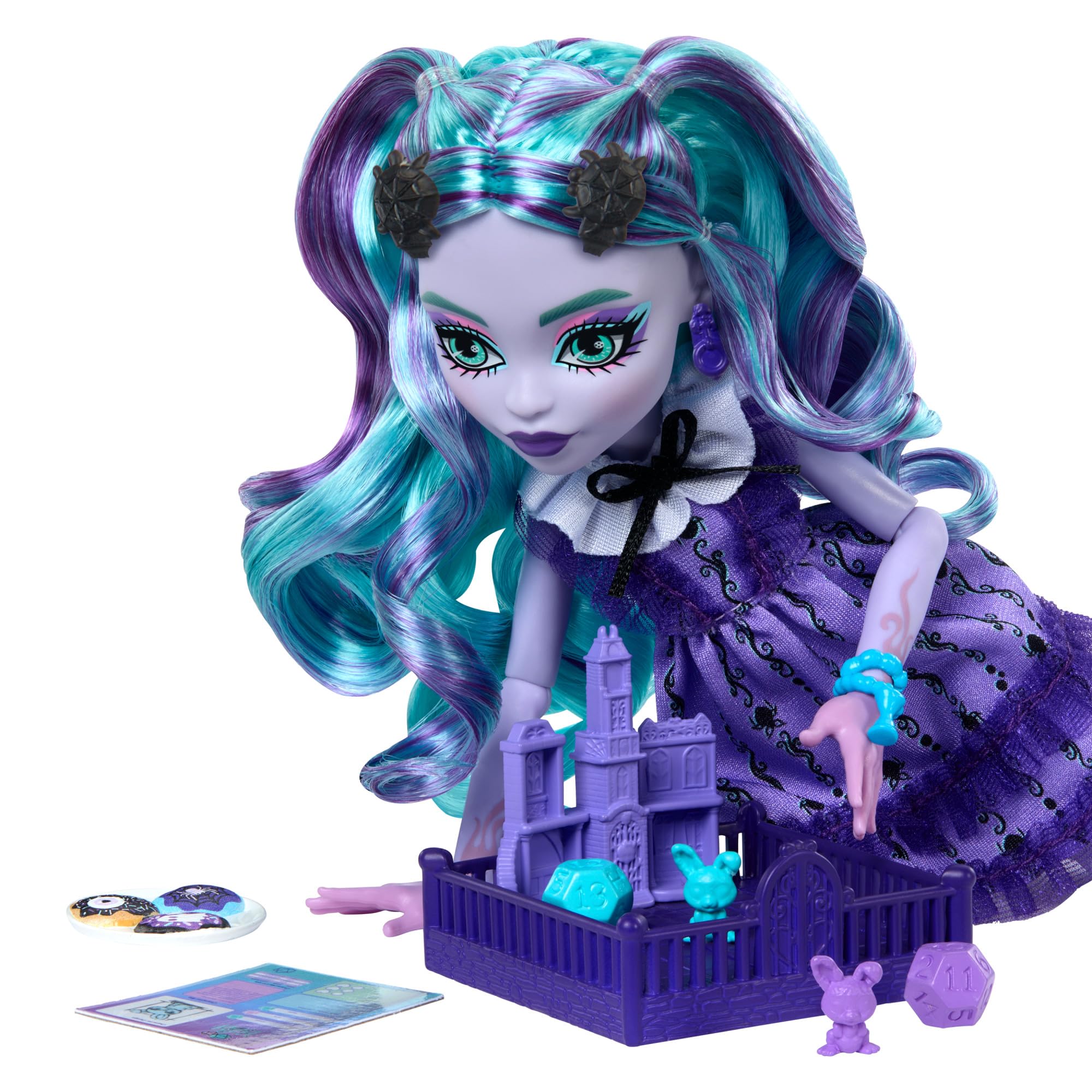 Monster High Fearbook Twyla Doll & Ghoulish Gamers Club Game Set 5