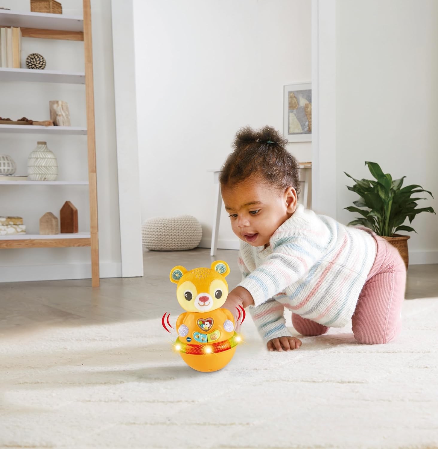 VTech Rock and Roll Bear - Interactive Wobble Toy with Motion Sensor for 6 Months+ 4