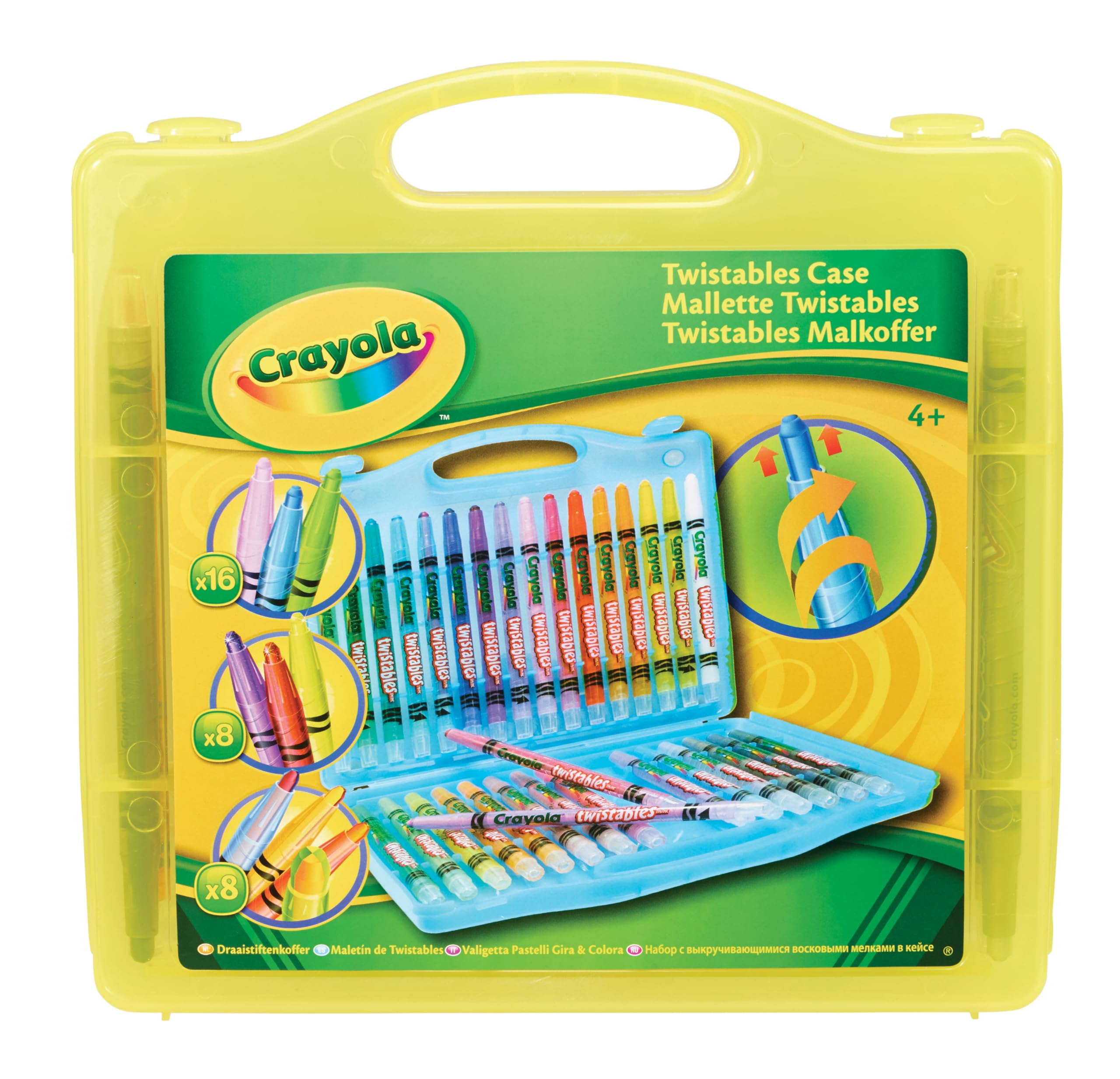 CRAYOLA Twistables Colouring Pens & Markers - 32 Pack with Carry Case | Age 4+