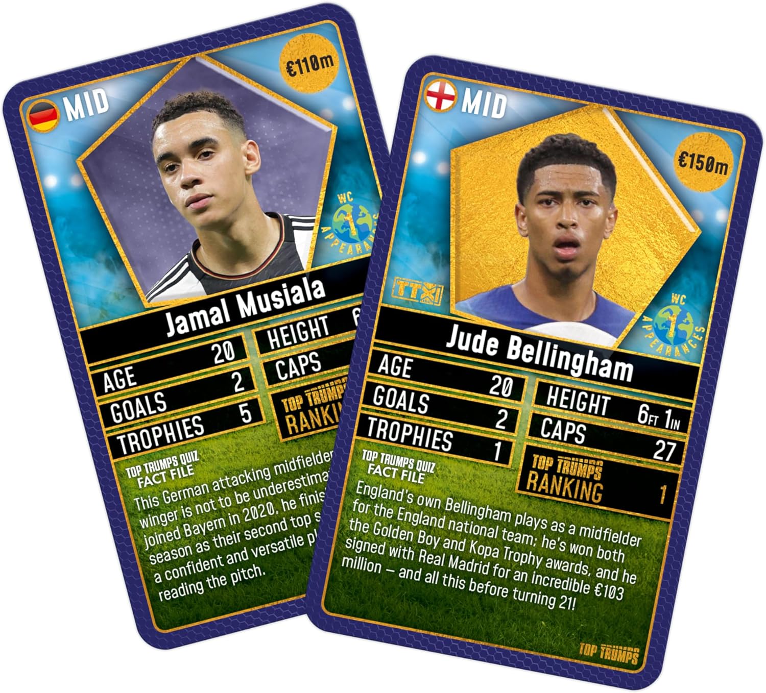 Top Trumps World Football Stars 200 Card Game Pack 1 6