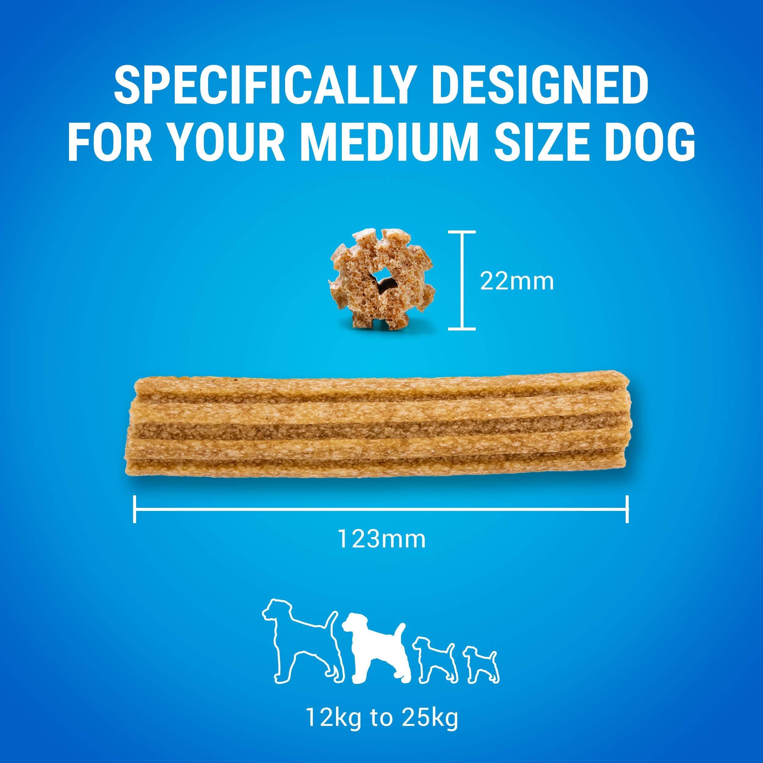 Dentalife Medium Dental Chicken Dog Chews - 45 Count (Pack of 3) | Oral Care for Adult Dogs