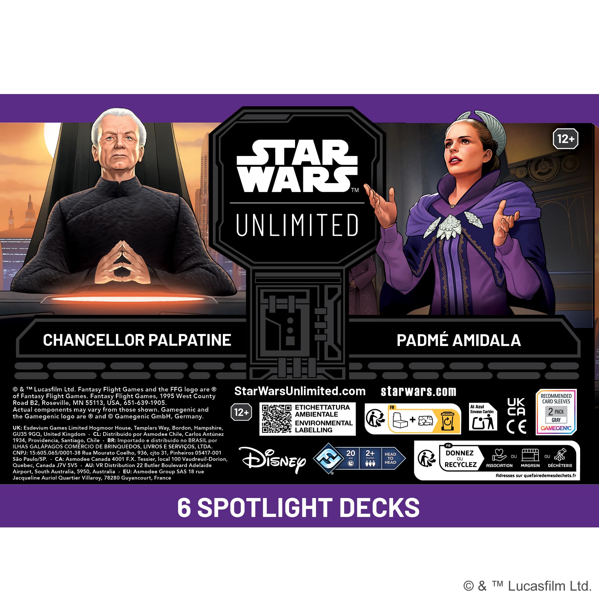 Asmodee Star Wars: Unlimited TCG Secrets of Power Spotlight Deck Display | 6 Decks Included 4