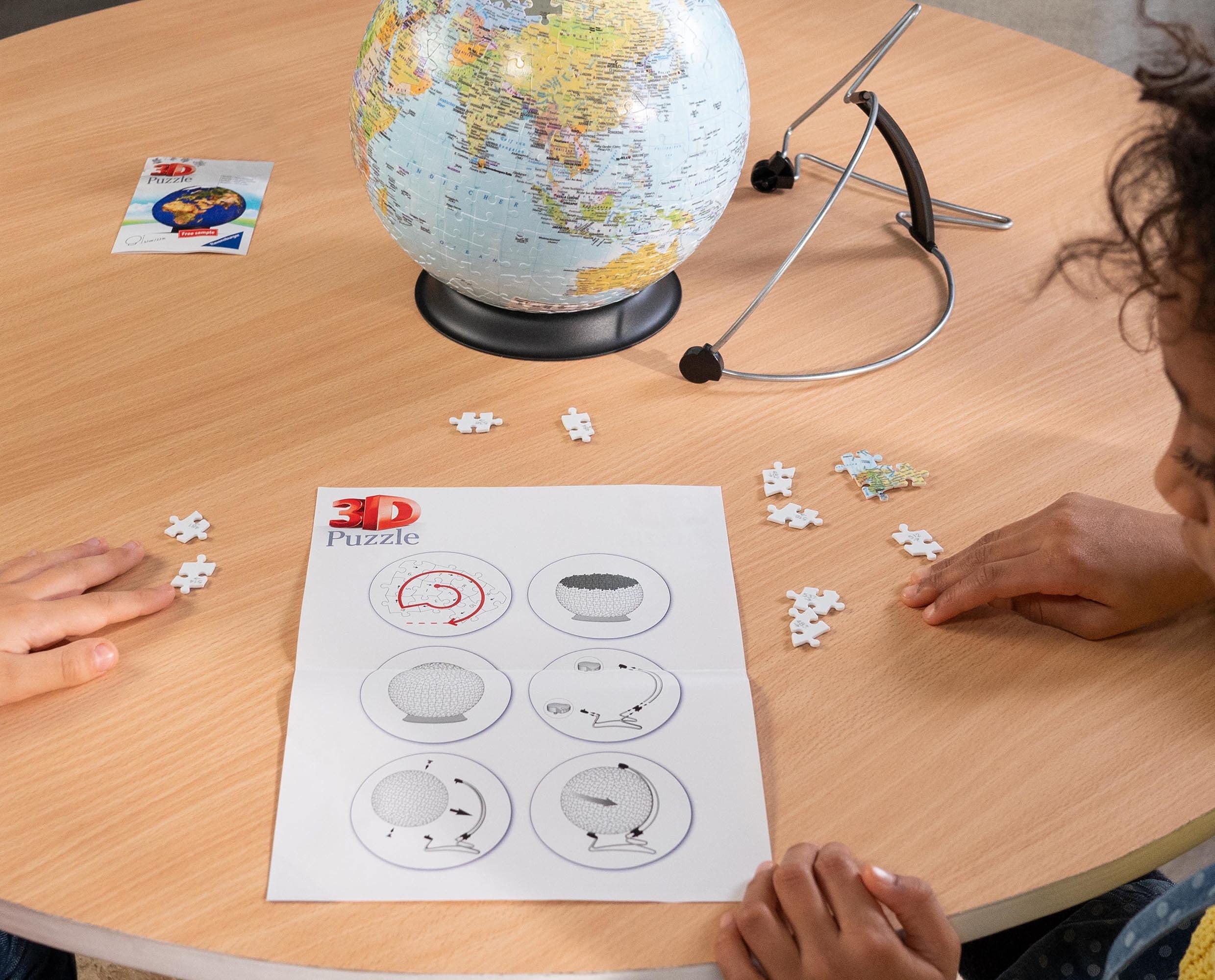 Ravensburger World Globe on V-Stand 3D Jigsaw Puzzle - 540 Pieces 6