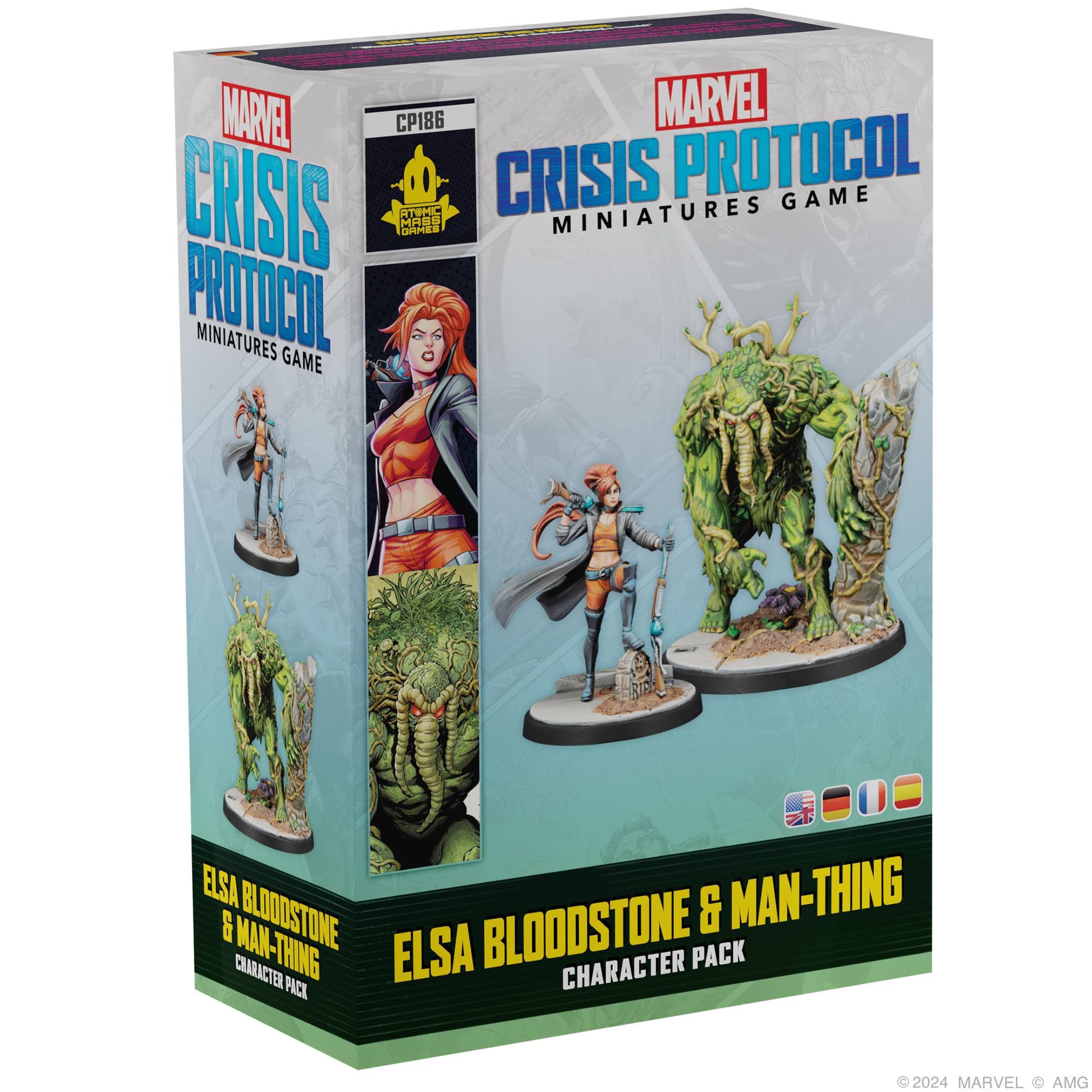 Atomic Mass Games Marvel Crisis Protocol: Elsa Bloodstone & Man-Thing Character Pack