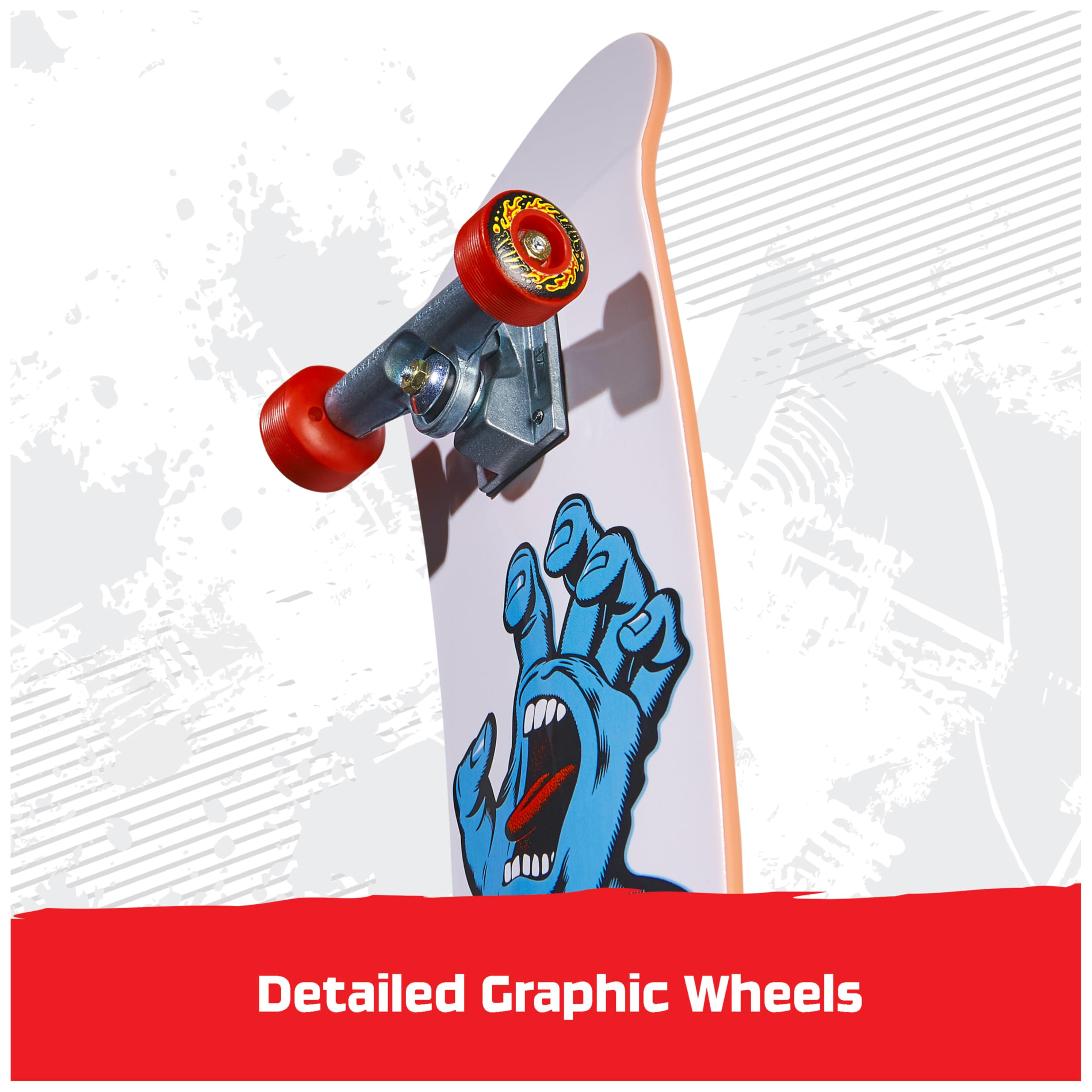 Tech Deck Santa Cruz Handboard - Authentic Mini Skateboard for Kids 6+ 6