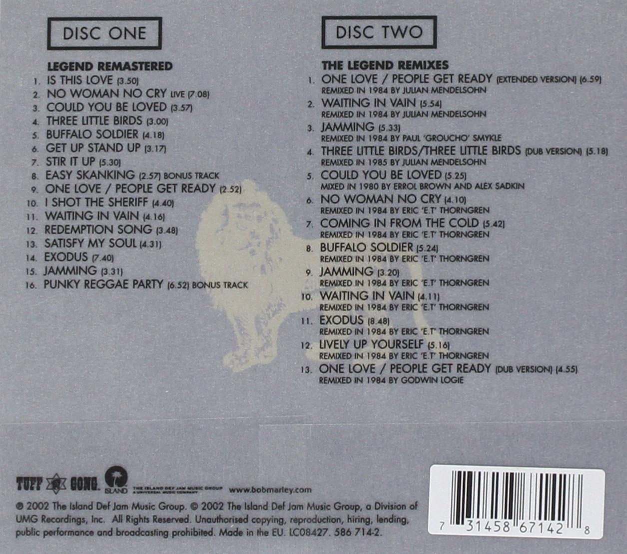 Bob Marley - Legend The Best Of (Deluxe Edition) 2-CD Set