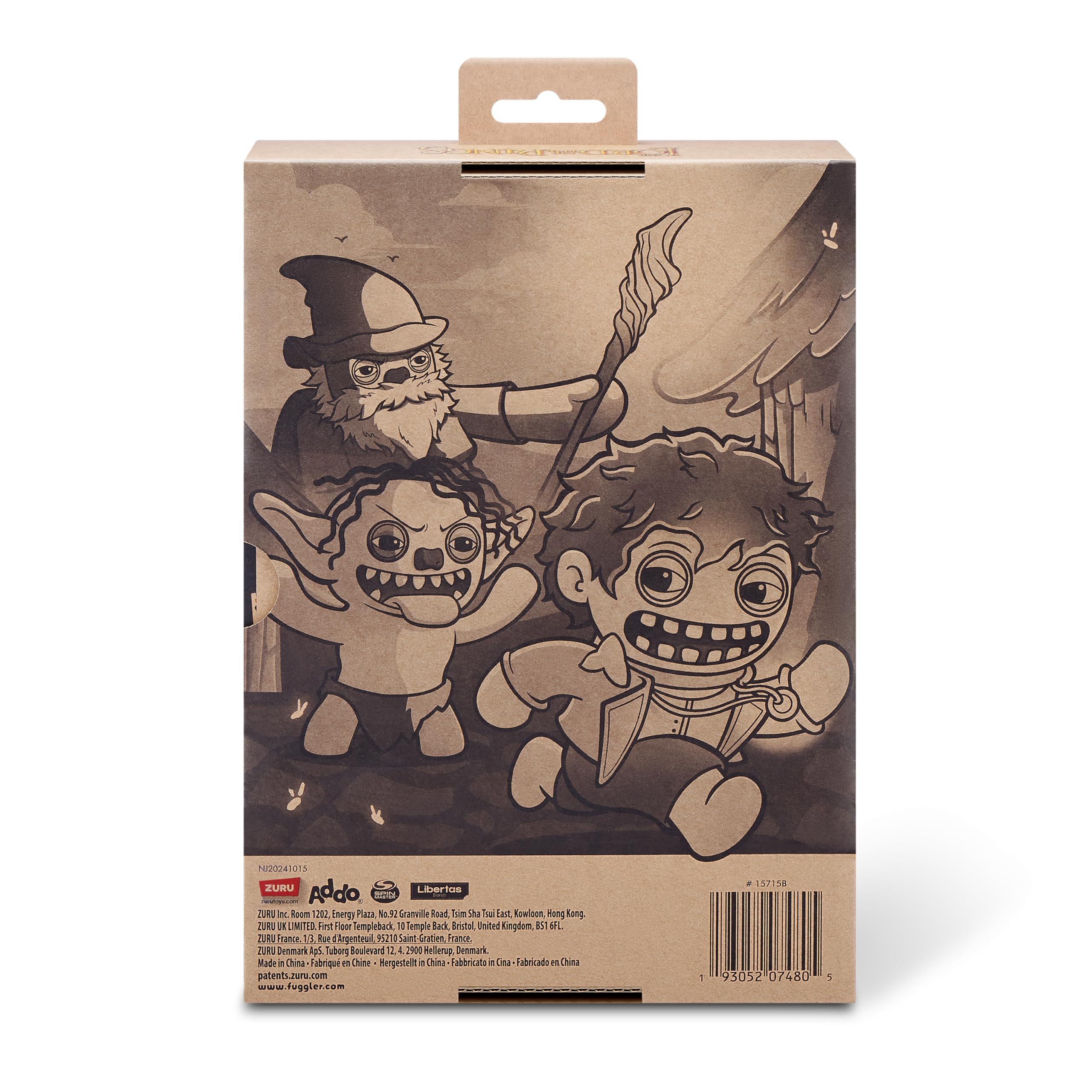 Fuggler Sméagol/Gollum Plush Toy - Funny Ugly Collectible from Lord of the Rings, Age 4+ 3